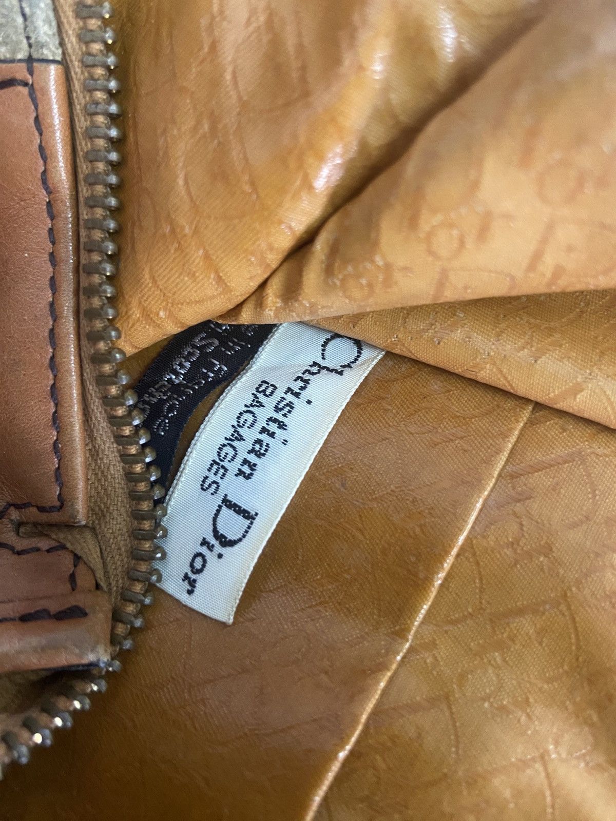 Dior Christian Dior Brown Leather Clutch Bag Size ONE SIZE - 8 Thumbnail