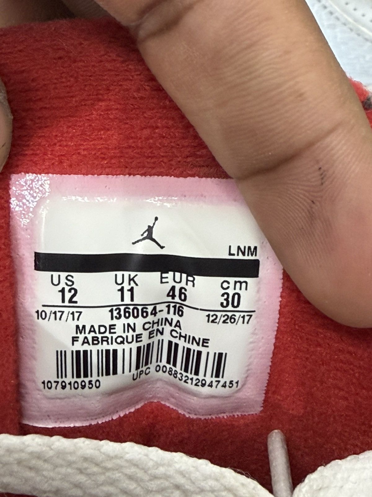 Jordan Brand Air Jordan 3 Hall of Fame Size 12 (2018) Size US 12 / EU 45 - 10 Thumbnail