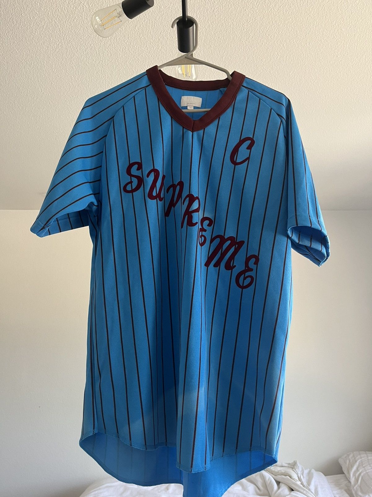 Supreme Ad Baseball Jersey | Grailed