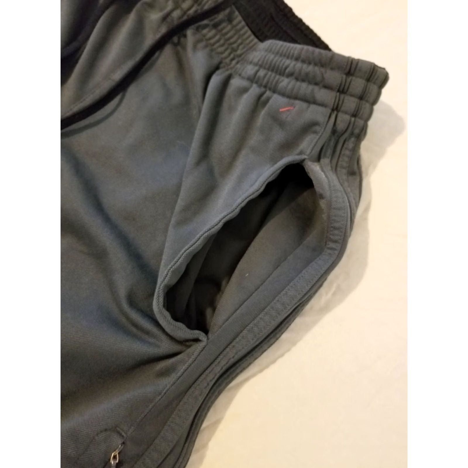 Adidas Mens adidas Pants Large Gray Athletic Gym Workout Size US 33 - 6 Thumbnail
