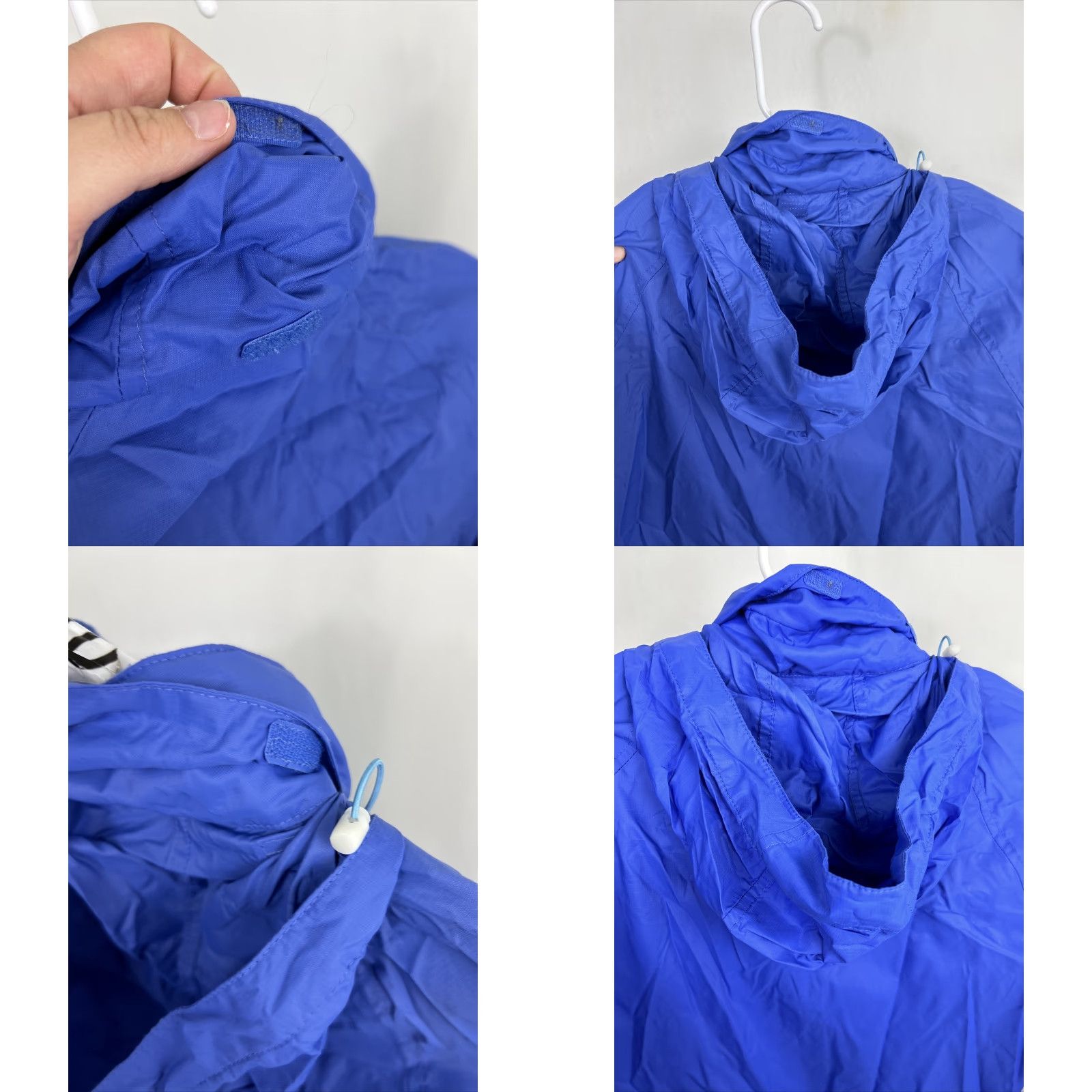 Vintage LL Bean Windbreaker Womens Medium Blue Lightweight Full Zip Nylon Zipaway Hood Size M / US 6-8 / IT 42-44 - 10 Thumbnail