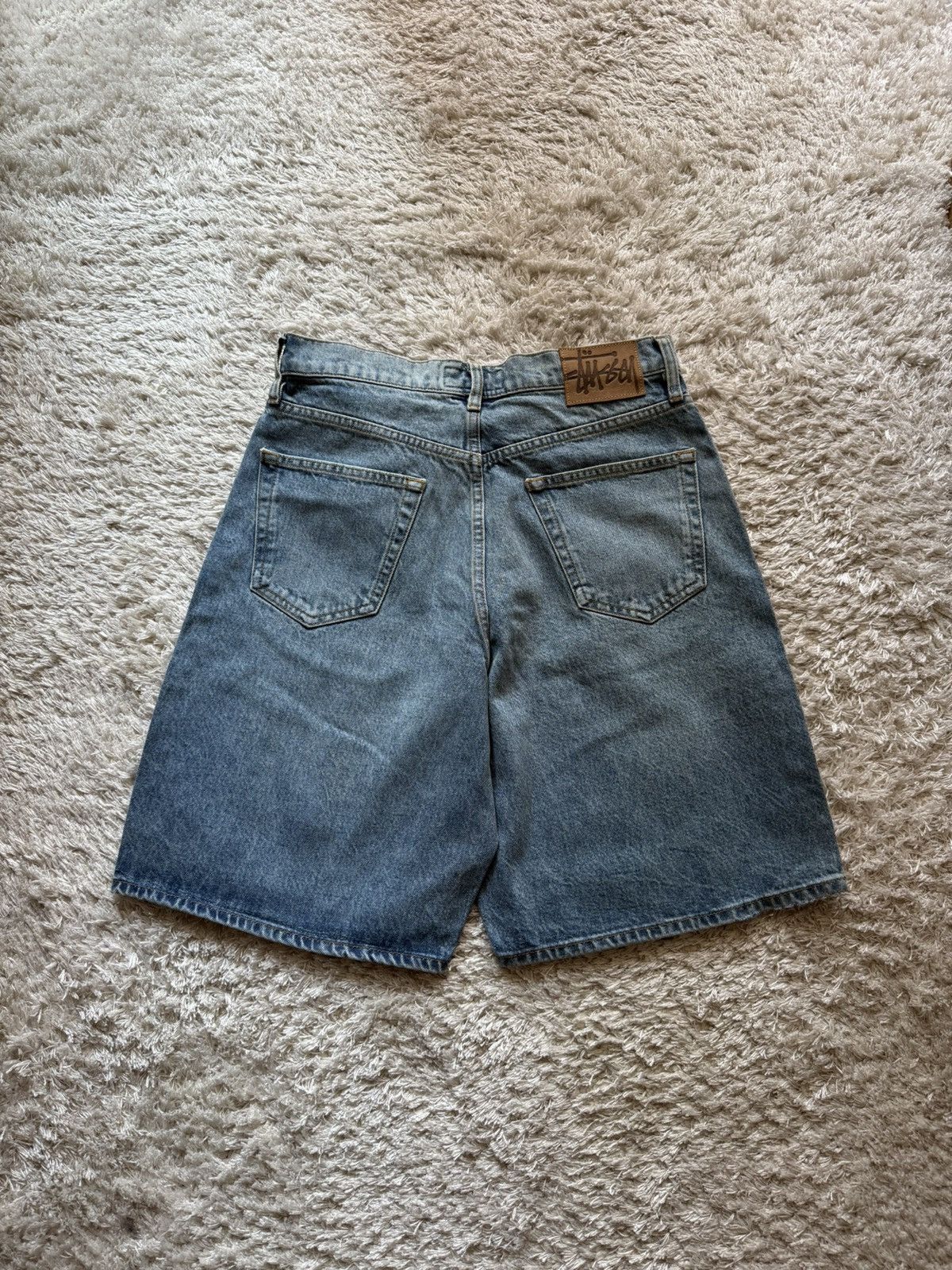 Stussy Stussy Big Ol Denim Shorts Light Blue | Grailed