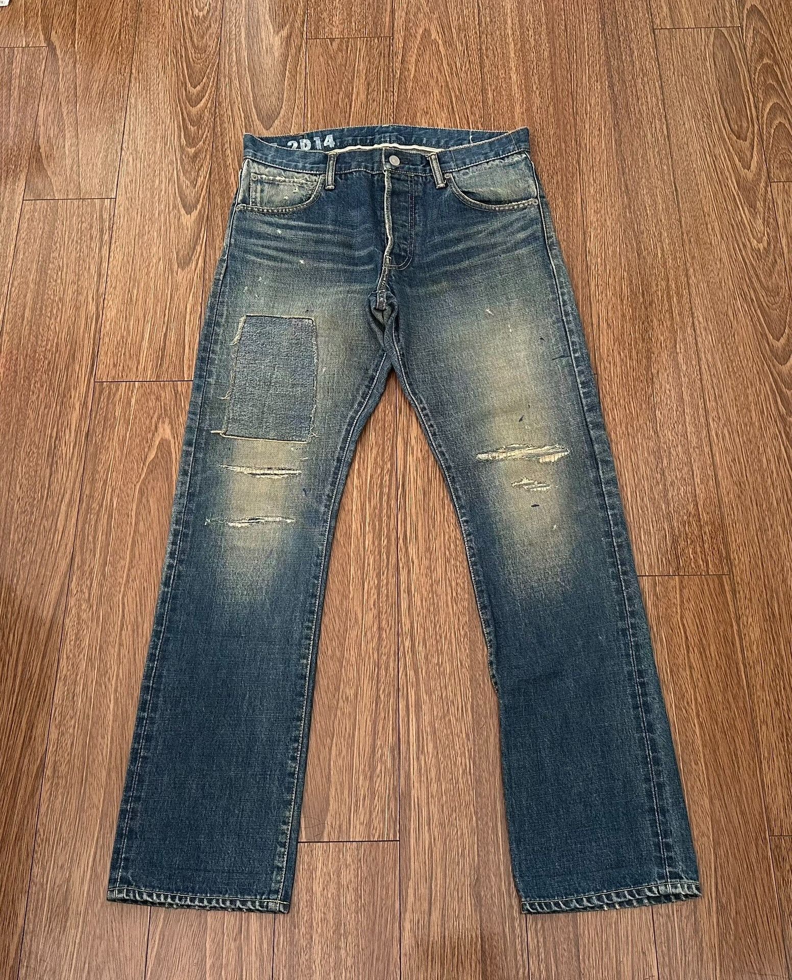 Visvim visvim damaged slim fit denim jeans Size US 32 / EU 48 - 1 Thumbnail