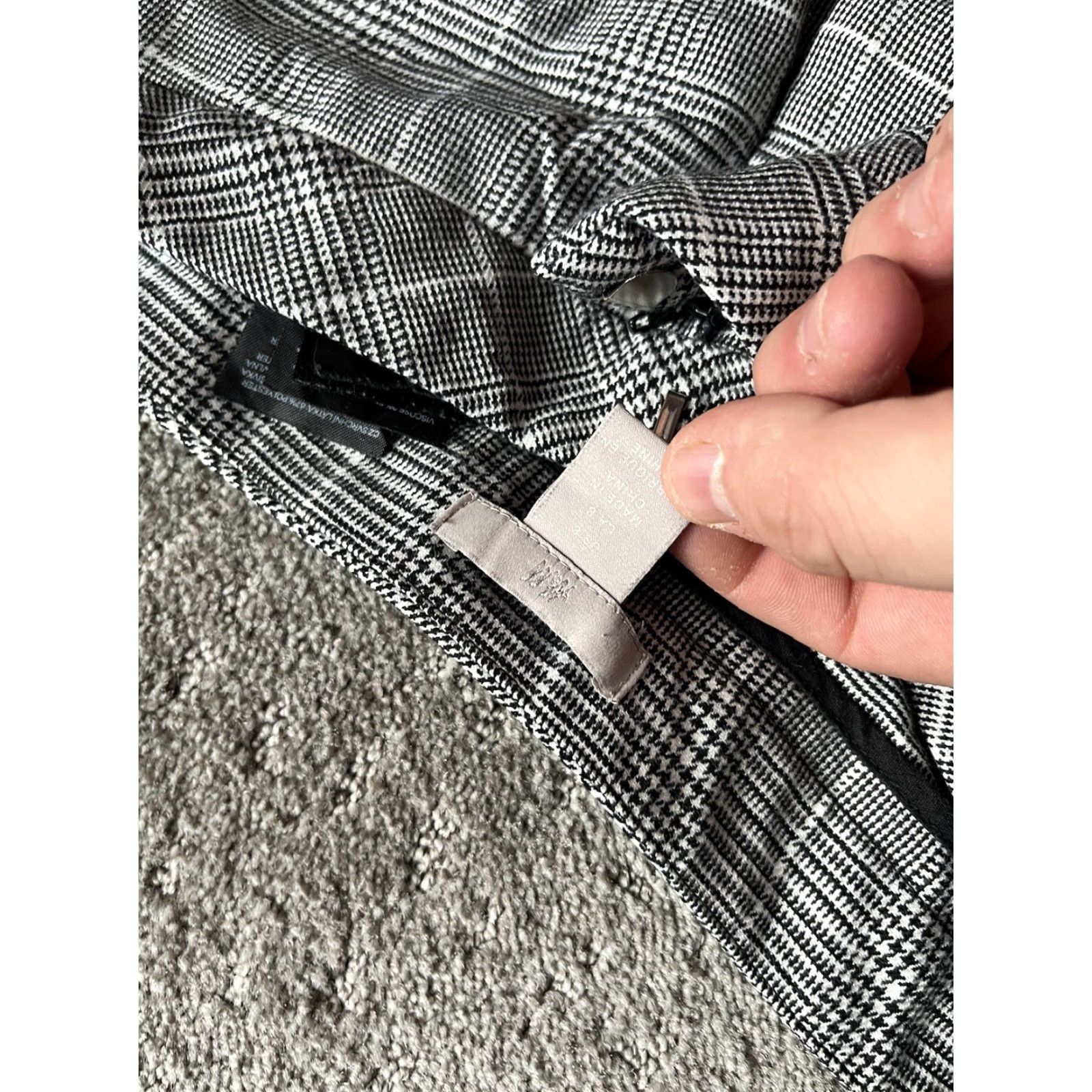 H&M H&M Gray Plaid Dress Pants Size 8 Regular Women's Size 30" / US 8 / IT 44 - 5 Thumbnail