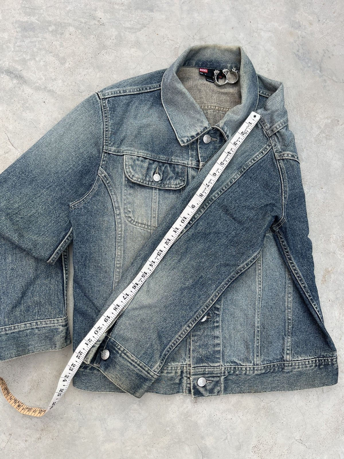 Diesel VINTAGE DIESEL ⛽️ CROPPED DENIM JACKET Size US XS / EU 42 / 0 - 10 Thumbnail