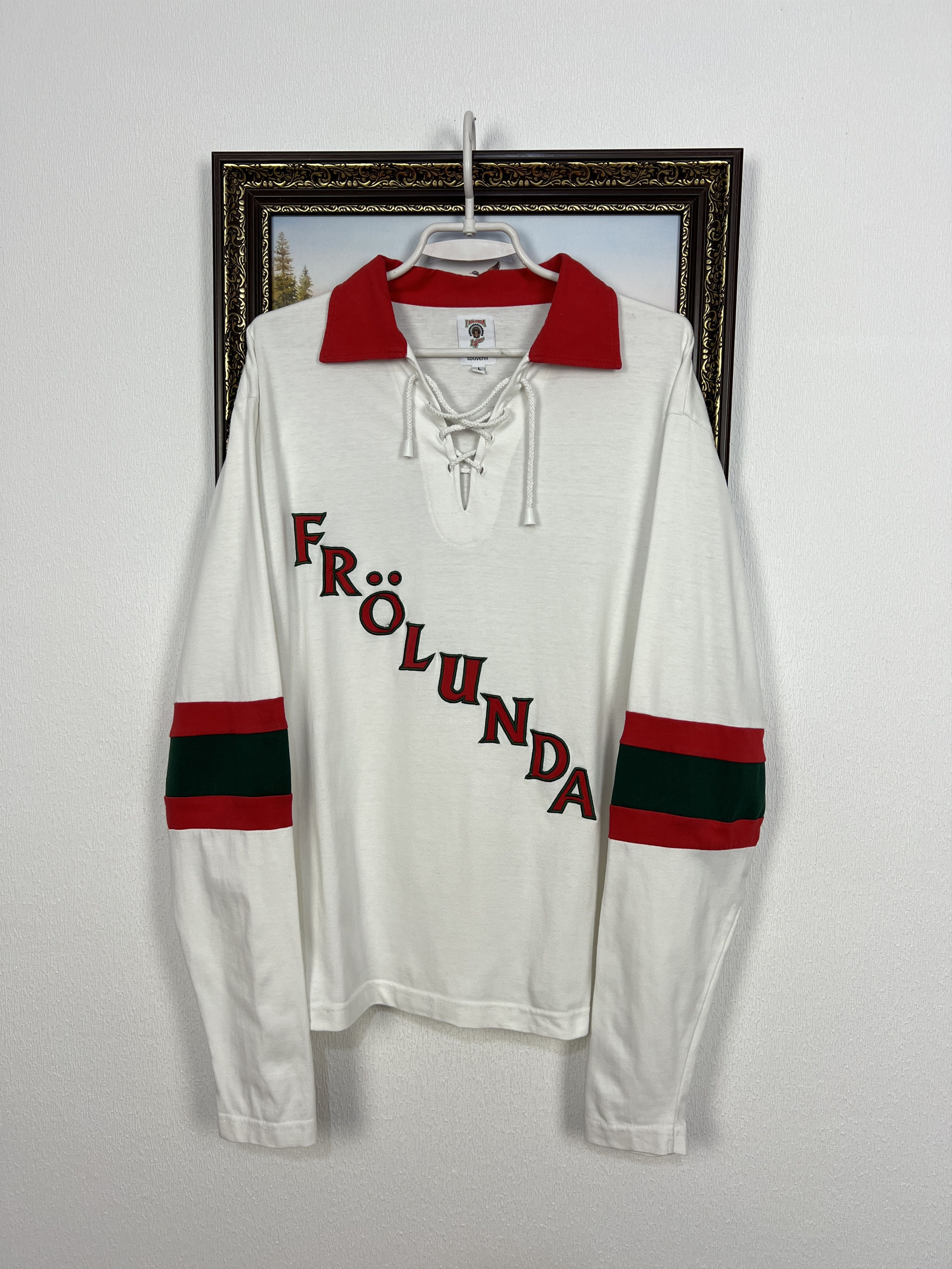 Vintage Vintage Frolunda HC Ice Hockey Jersey Long Sleeve Mens Size US L / EU 52-54 / 3 - 1 Thumbnail
