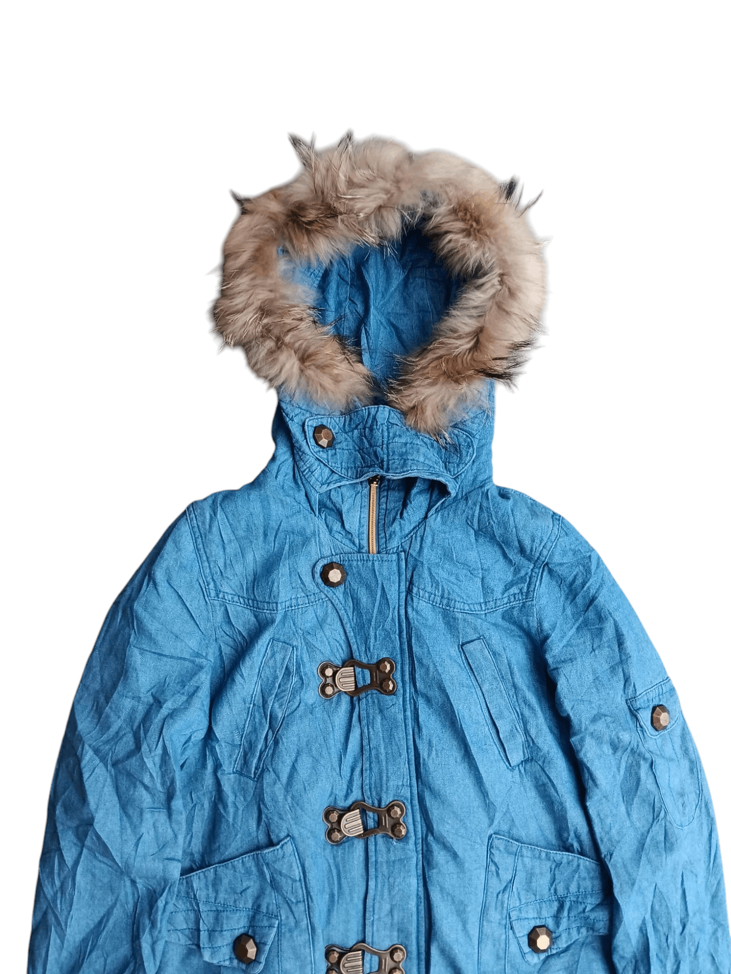 Japanese Brand Naturalfit real fur denim LGB style unisex jacket Size US M / EU 48-50 / 2 - 2 Thumbnail