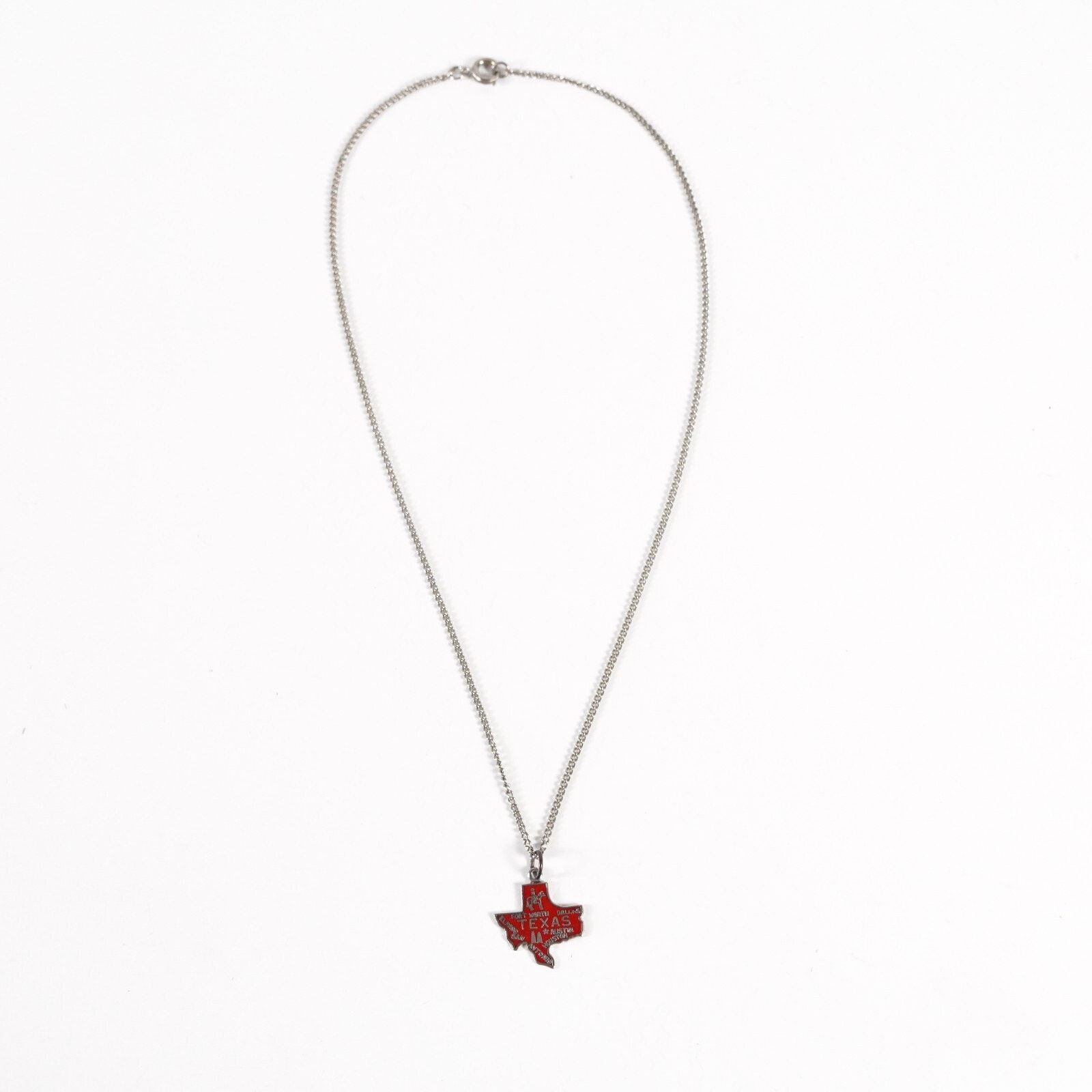Other 925 Sterling Silver Texas Lone Star State Pendant Necklace Size ONE SIZE - 2 Thumbnail
