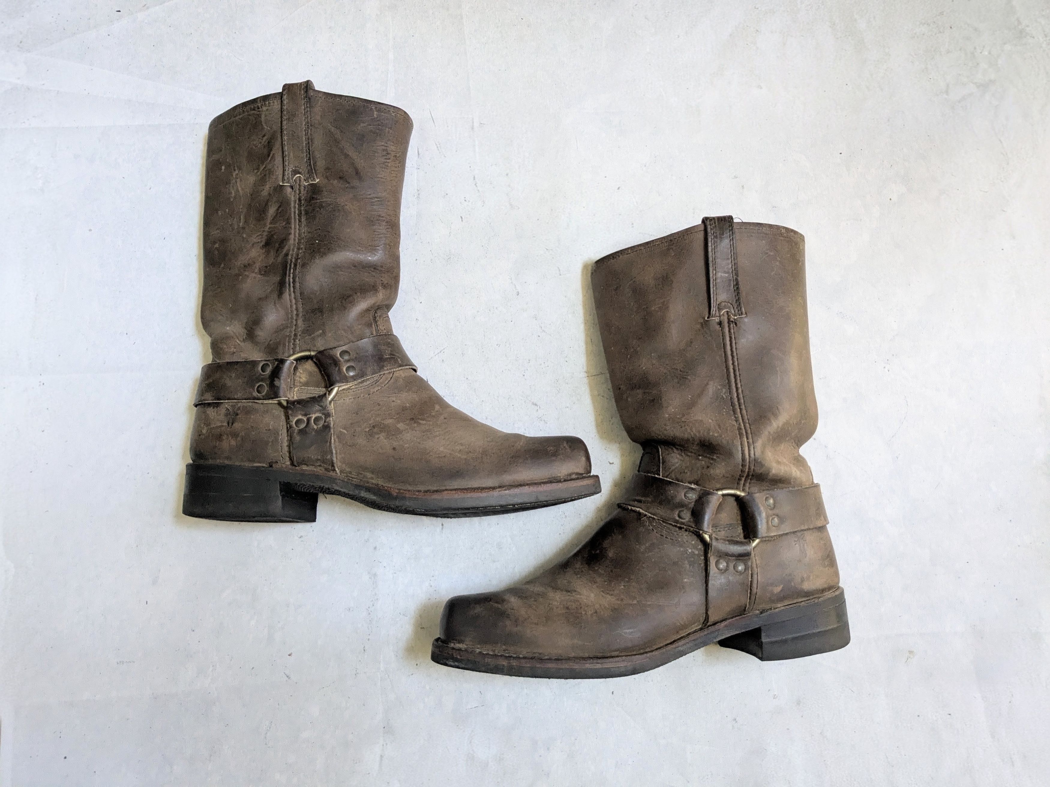 Frye Frye Harness Boots Brown 11.5 Wide Leather USA Size US 11.5 / EU 44-45 - 1 Thumbnail