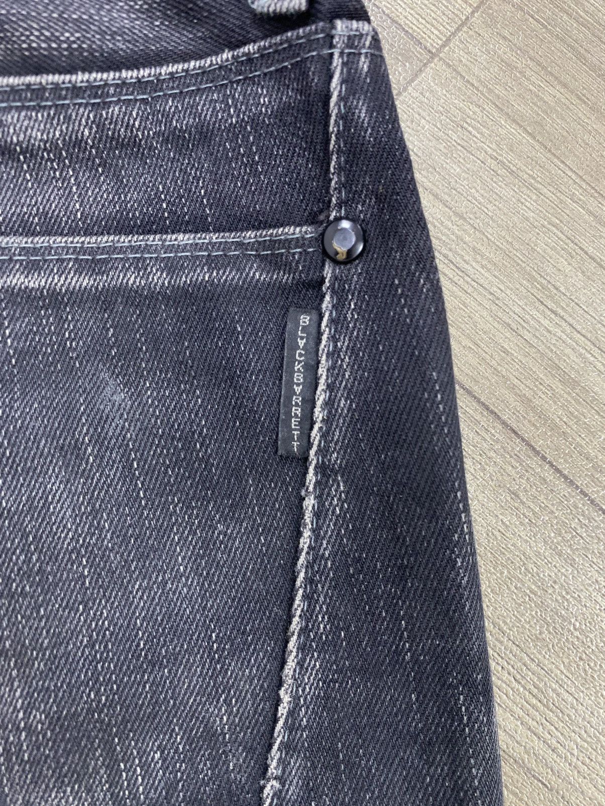 Neil Barrett 2000s Neil Barrett Distressed Faded Black Washed Jeans Size US 33 - 15 Thumbnail