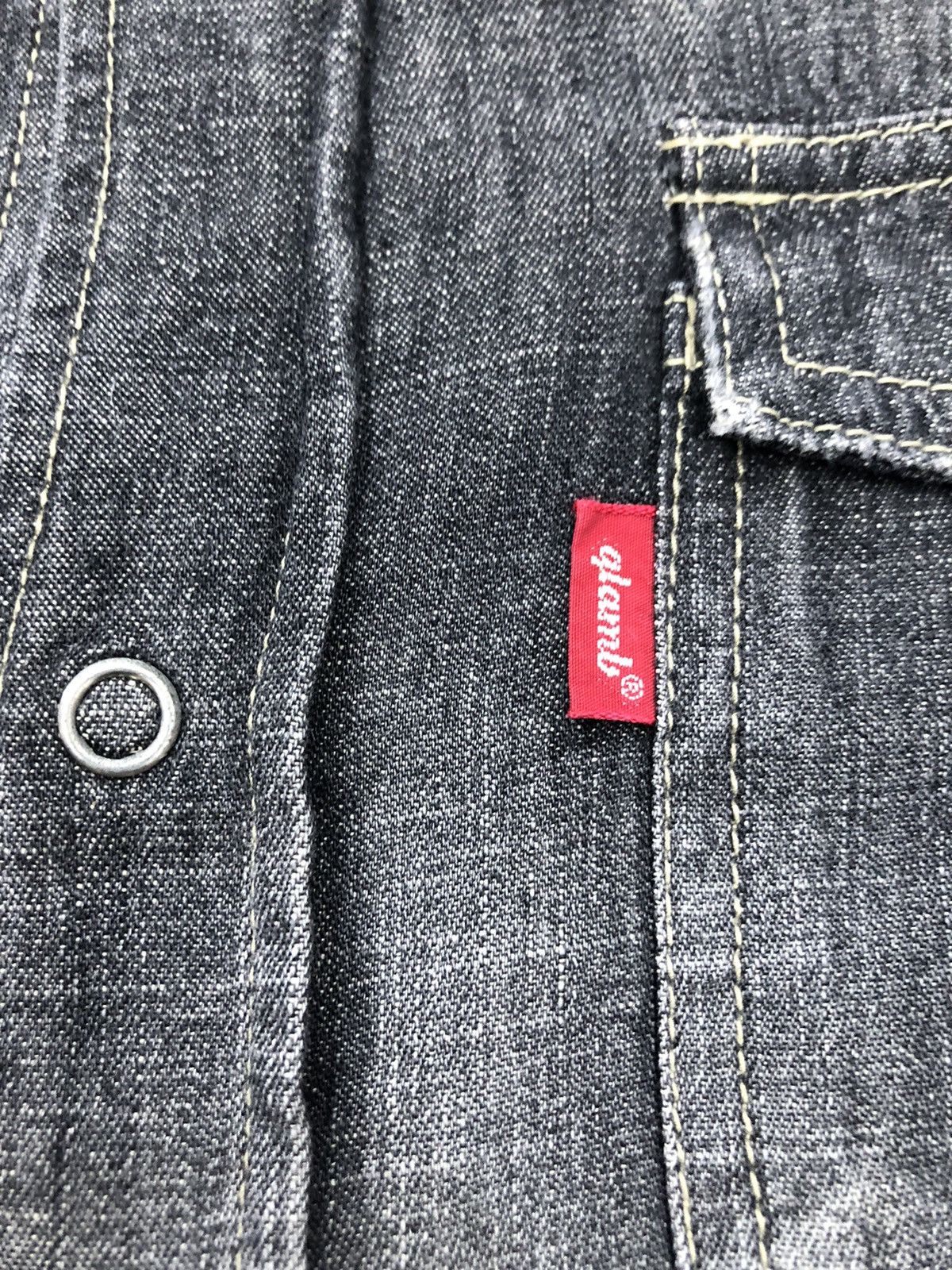 If Six Was Nine Glamb Japan Snap Button Distressed Denim shirt Size US S / EU 44-46 / 1 - 6 Thumbnail