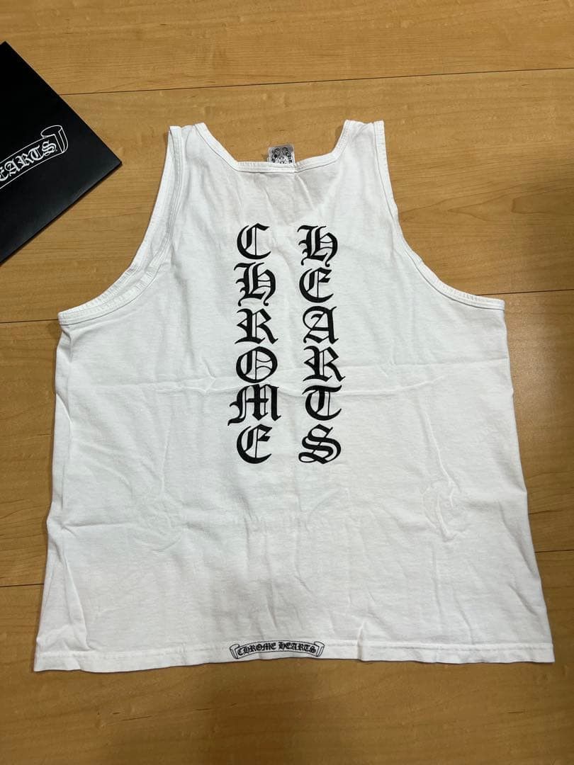 Chrome Hearts CHROME HEARTS Logo Printed Tank Top White M Size US M / EU 48-50 / 2 - 2 Thumbnail