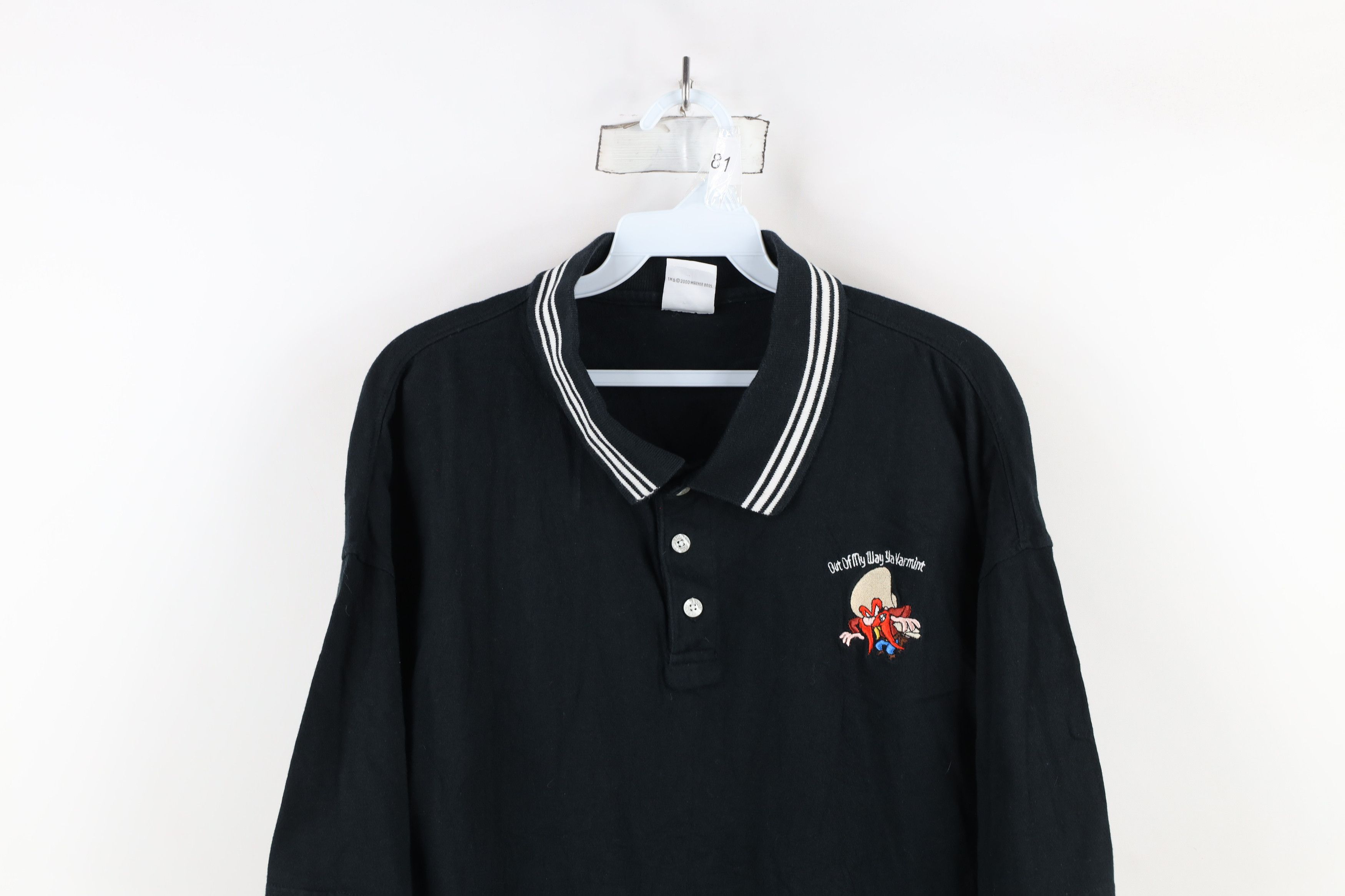 Vintage Vintage Y2K 2000 Looney Tunes Yosemite Collared Golf Polo Size US M / EU 48-50 / 2 - 2 Thumbnail