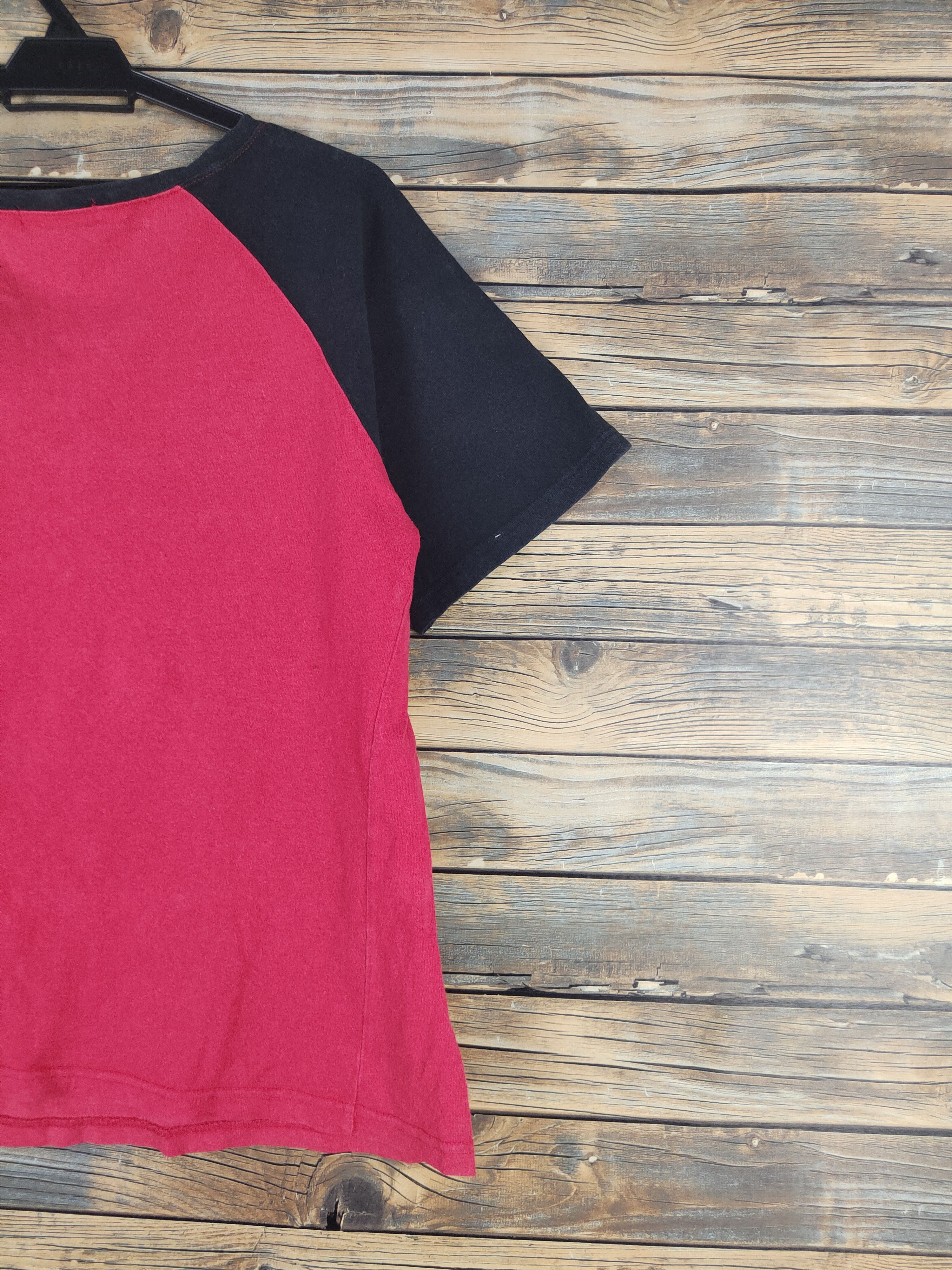 Japanese Brand DL One Piece Red Black Short Sleeve T-shirt #1630 Size US L / EU 52-54 / 3 - 10 Thumbnail