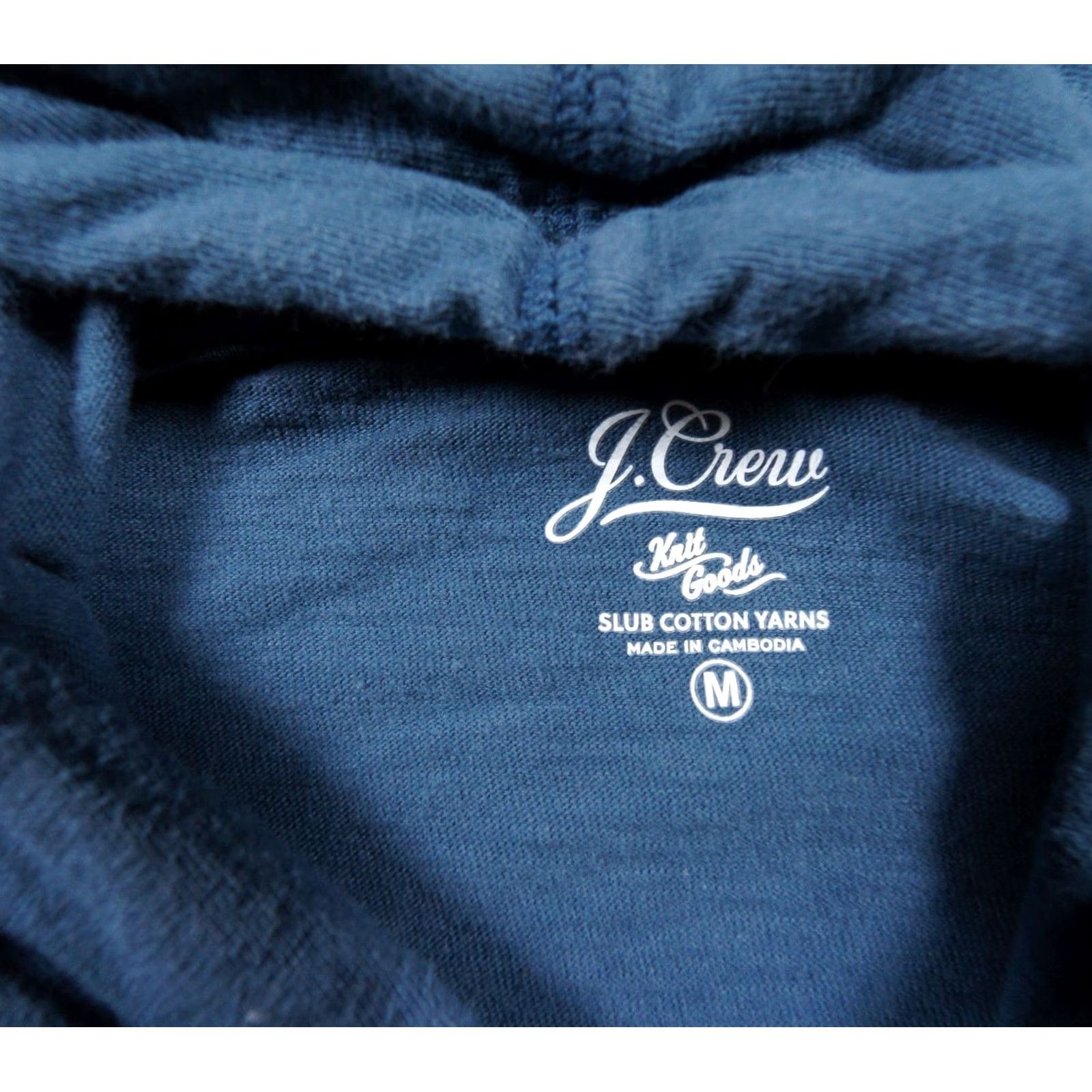 J.Crew J.CREW Sweater Mens Medium Blue Hoodie Striped Slub Cotton Yarns Pullover Adult Shirt Size US M / EU 48-50 / 2 - 5 Thumbnail