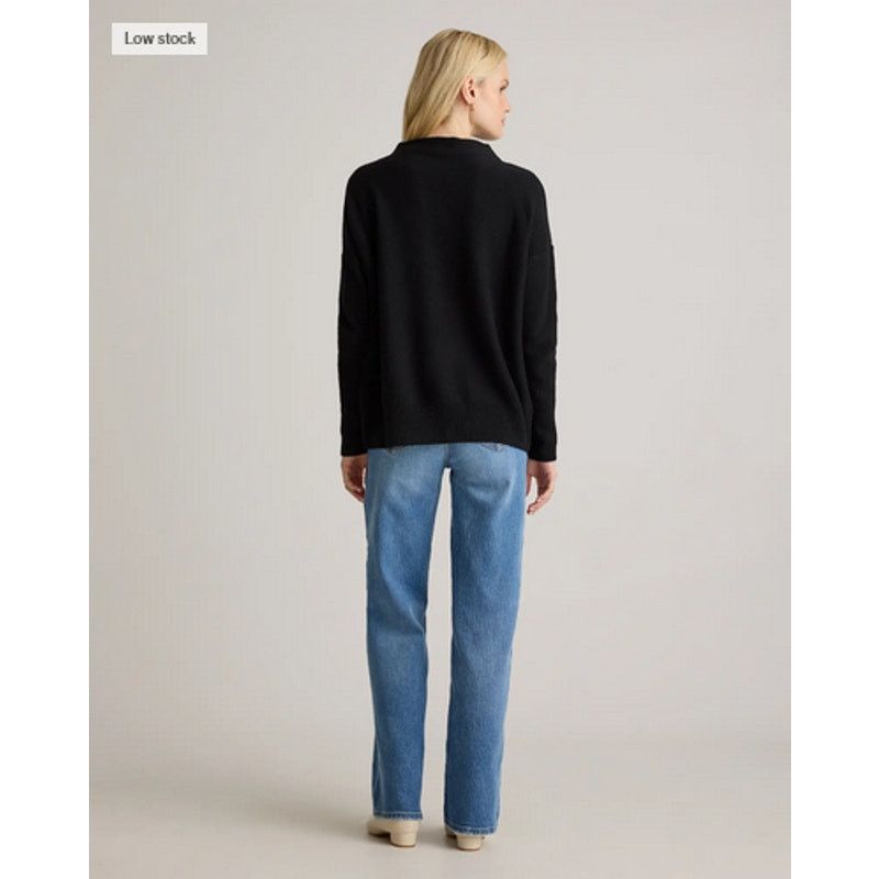 Quince Quince Cashmere Funnel Neck Sweater Navy NWOT XS Size XS / US 0-2 / IT 36-38 - 2 Thumbnail
