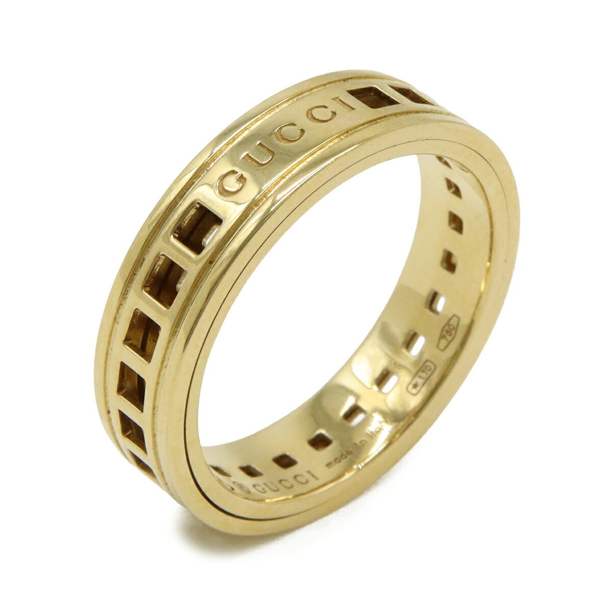 Gucci GUCCI Scroll Ring, 18KYG (750YG) Yellow Gold, Size #19 (approximately Japanese size 1) Size ONE SIZE - 1 Thumbnail