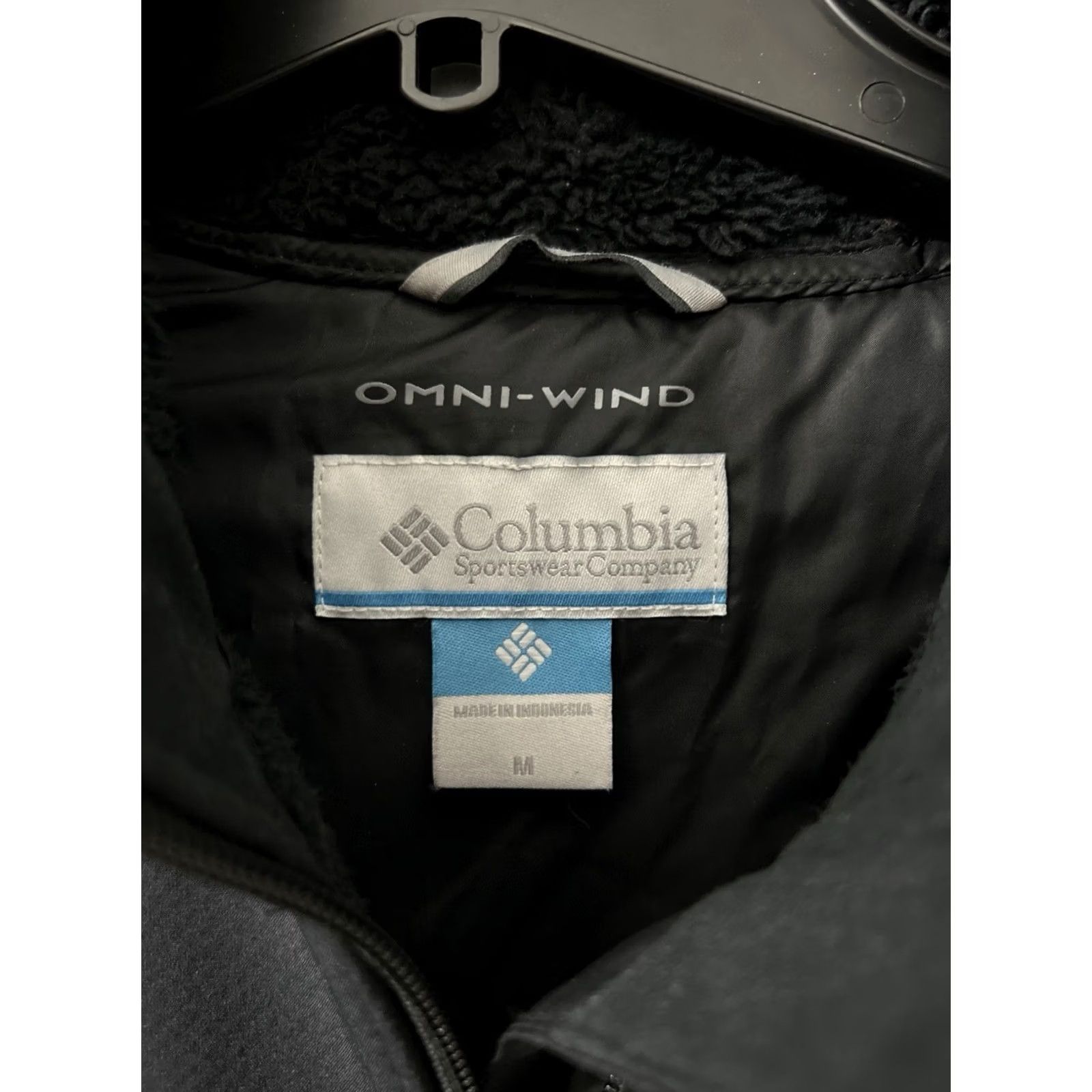 Vintage Columbia Jacket Womens M Black Omni-Wind Sherpa Lined Hooded Full Zip L/S Size M / US 6-8 / IT 42-44 - 6 Thumbnail