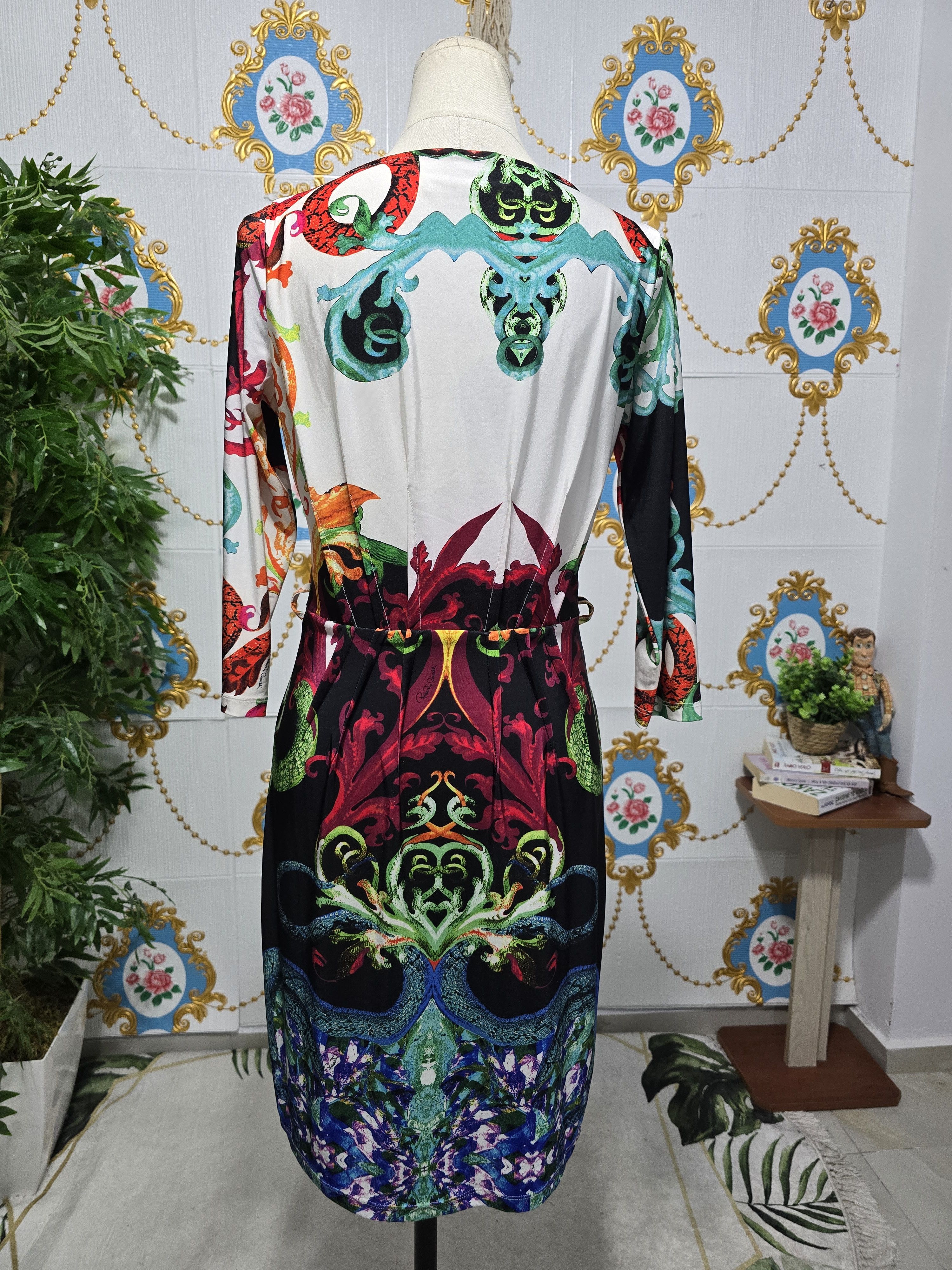 Roberto Cavalli Roberto Cavalli dress intricate print with baroque and snake Size M / US 6-8 / IT 42-44 - 12 Thumbnail