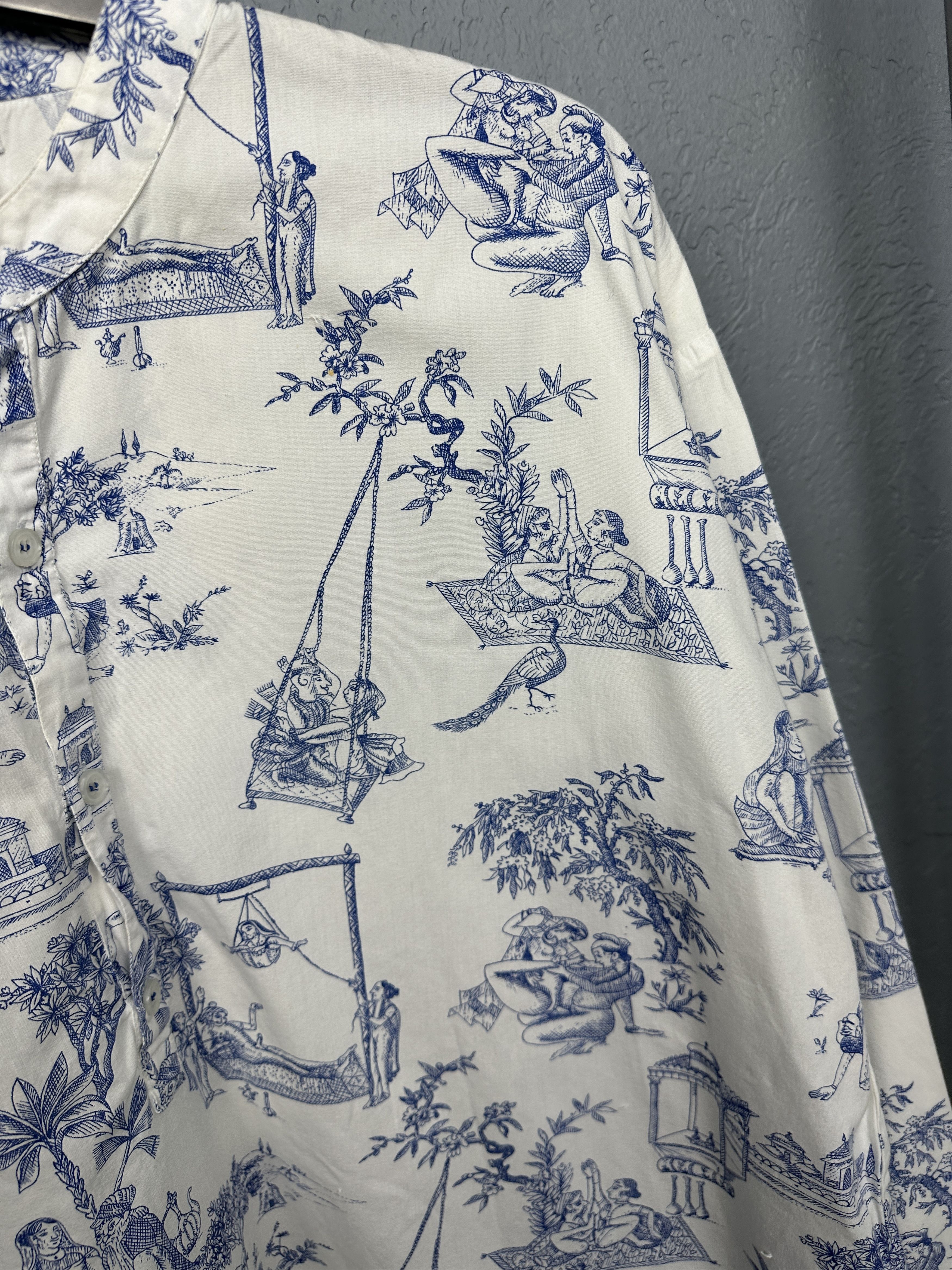 Vintage Jenni Bolton Vintage Kamasutra Grafic Pring Shirt Size US XL / EU 56 / 4 - 4 Thumbnail