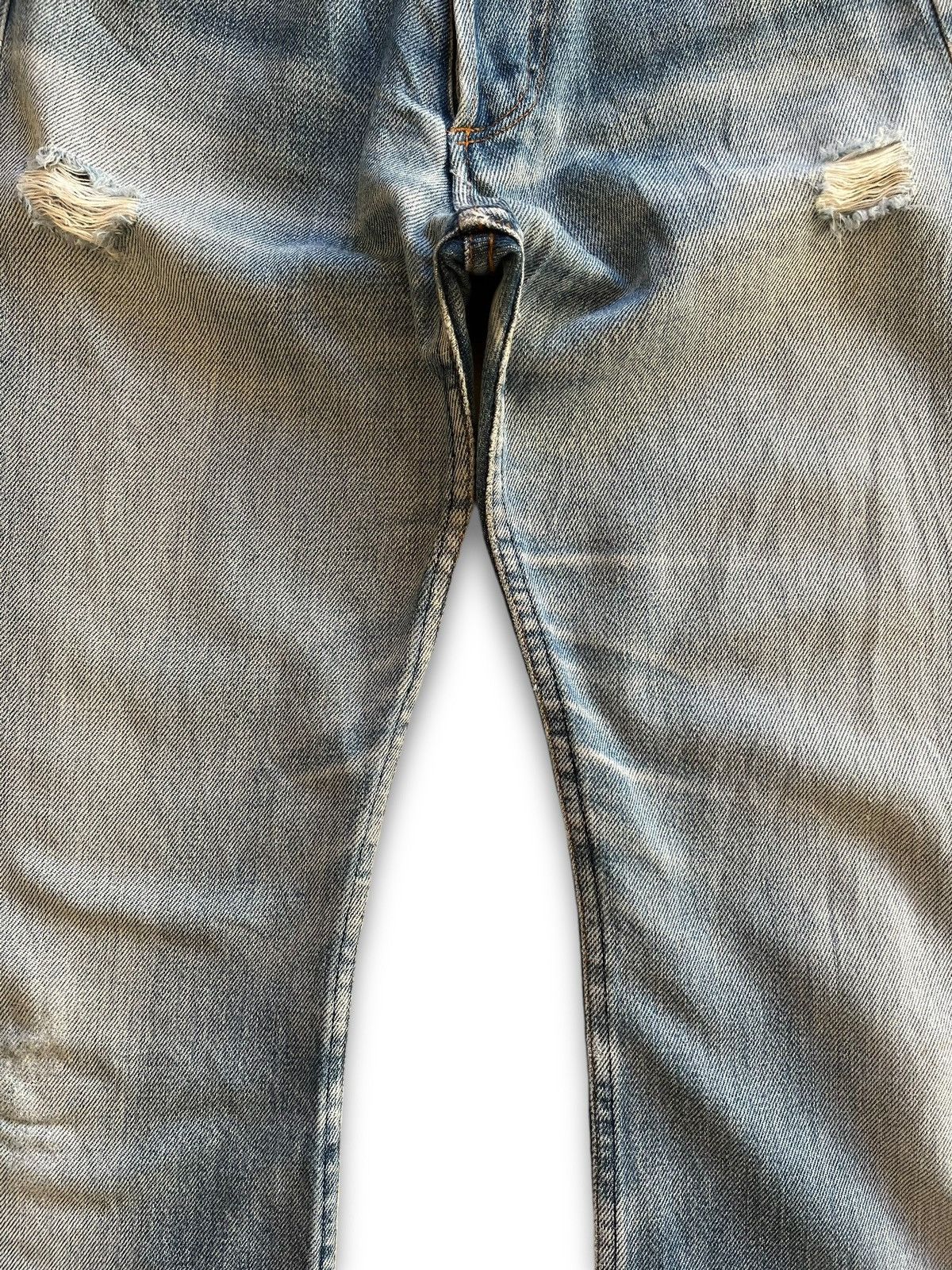 A.P.C. Vintage APC Rue De Fleurus Paris Selvedge Distressed Jeans Size 22" - 5 Thumbnail