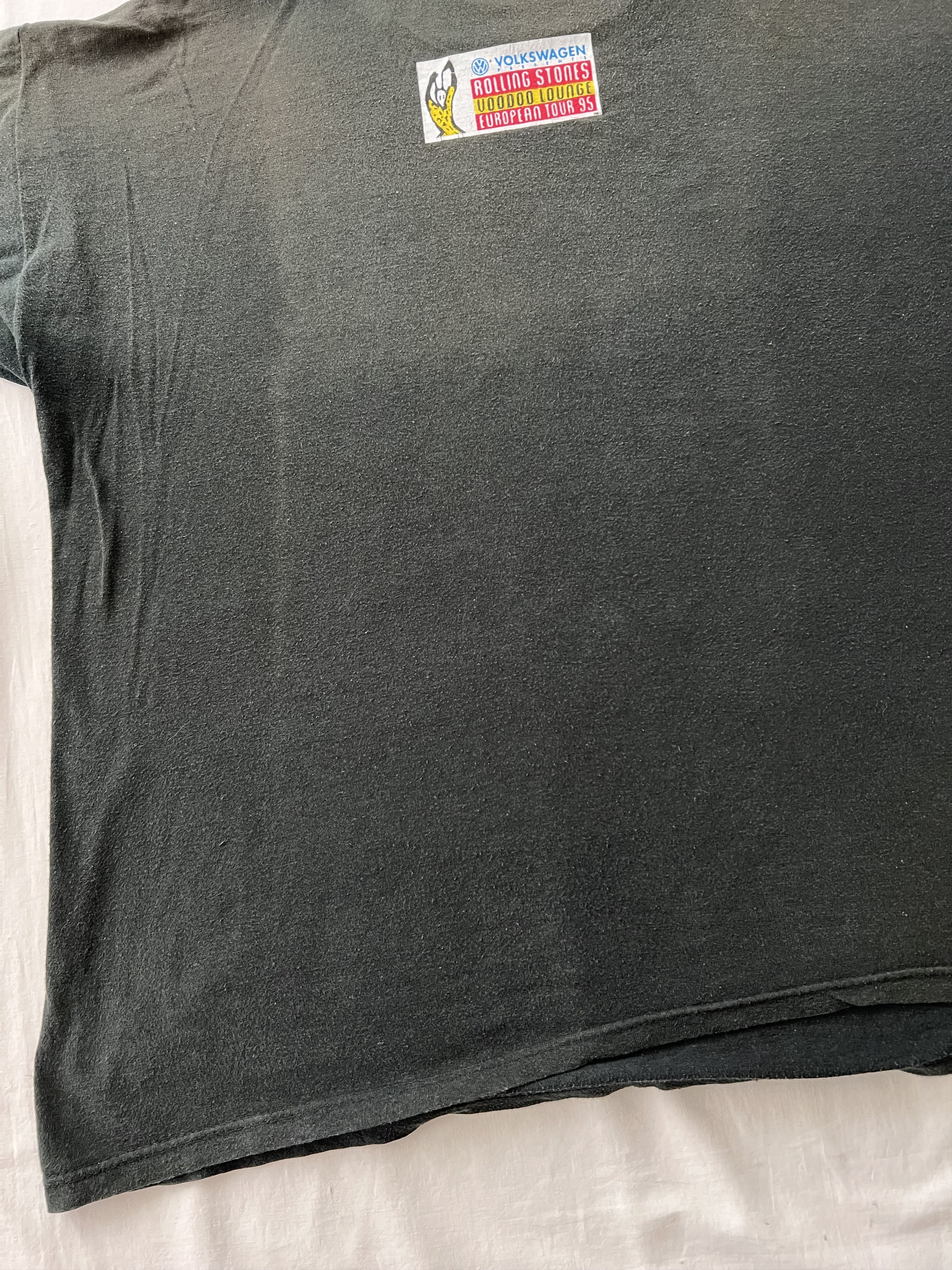 Band Tees Vintage 1995 The Rolling Stones Voodoo Lounge Black T-shirt Size US XL / EU 56 / 4 - 18 Thumbnail