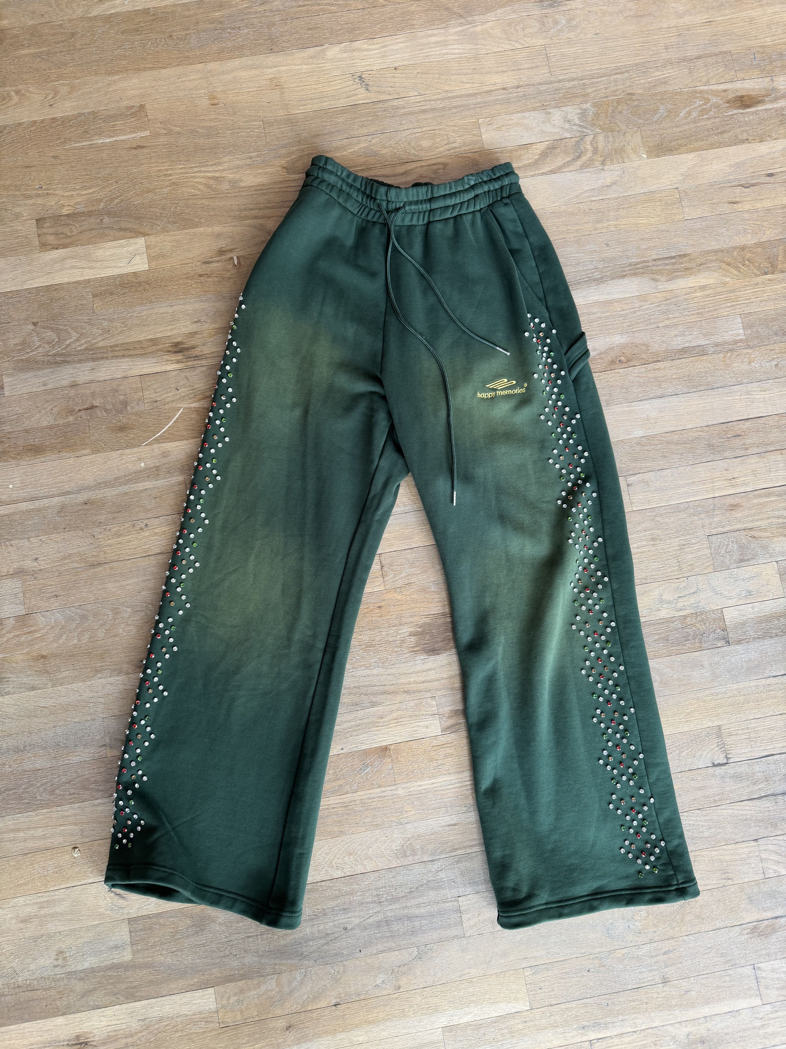 HMDD Happy Memories Don't Die HMDD Crystal Sweatpants Green Size US 34 / EU 50 - 1 Thumbnail