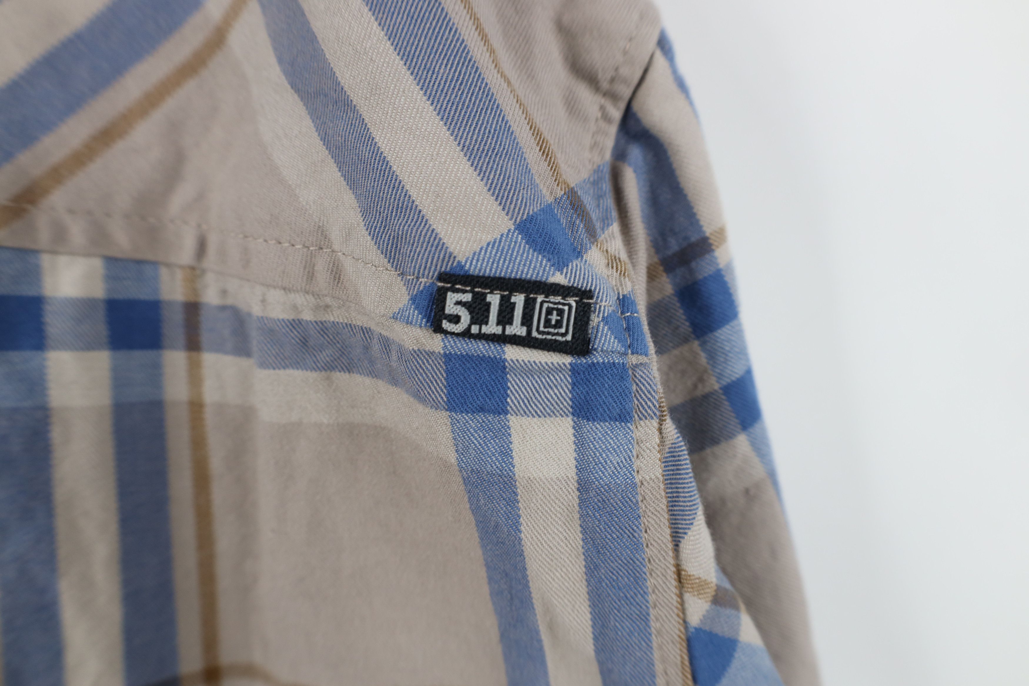 Vintage 5.11 Tactical Series Gunner Snap Button Shirt Plaid Size US XXL / EU 58 / 5 - 13 Thumbnail