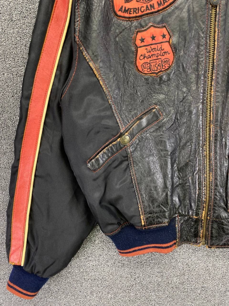 Harley Davidson Vintage Harley Davidson Championship Racing Leather Jacket Size US M / EU 48-50 / 2 - 10 Thumbnail