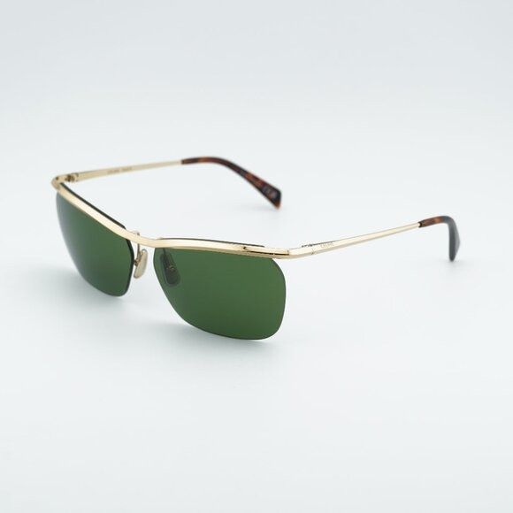 Celine Celine CL40307U 30N Sunglasses Gold Square Frame, Green Size ONE SIZE - 1 Thumbnail