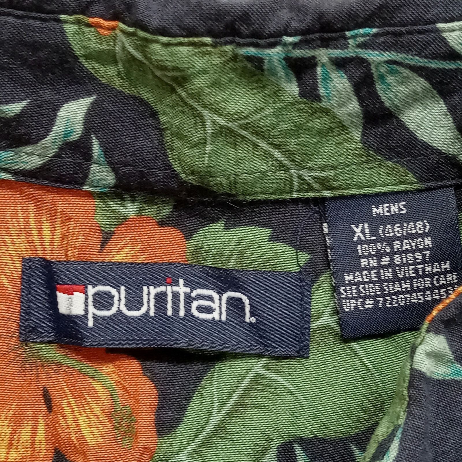 Puritan Puritan Hawaiian Shirt XL Men's Beachwear Short Sleeve Size US XL / EU 56 / 4 - 4 Thumbnail