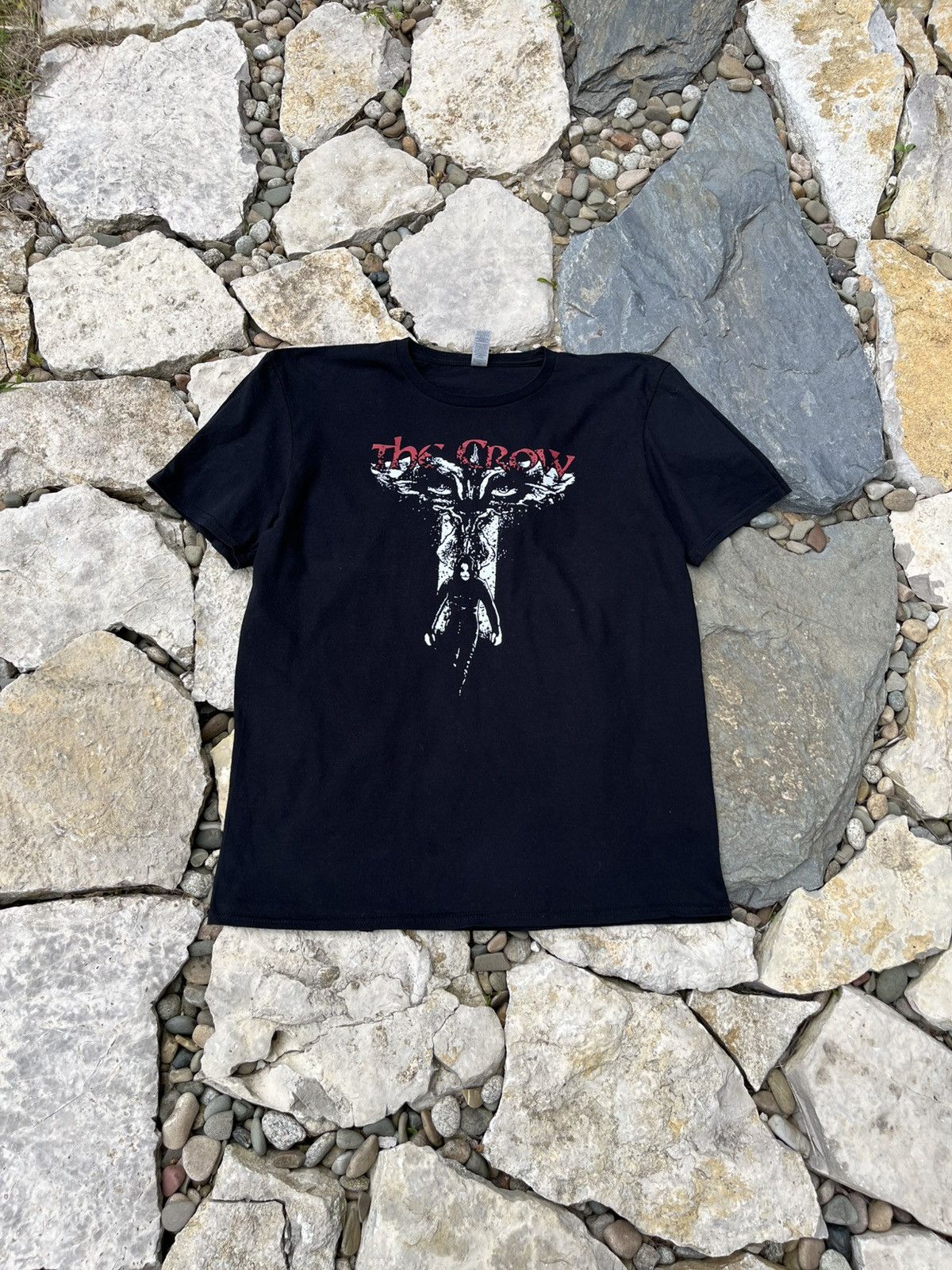 Band Tees × Vintage Vintage The Crow movie t-shirt logo y2k tee eyes Size US L / EU 52-54 / 3 - 1 Thumbnail