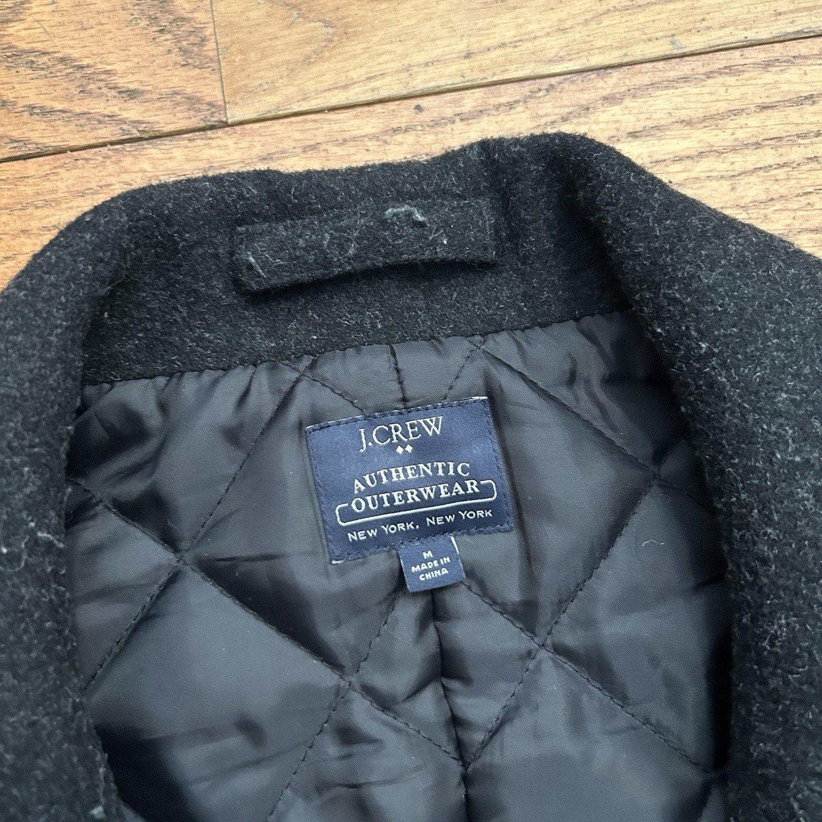 J.Crew Dock Peacoat Wool Blend Quilted Lined Coat Jacket Medium Size US M / EU 48-50 / 2 - 3 Thumbnail