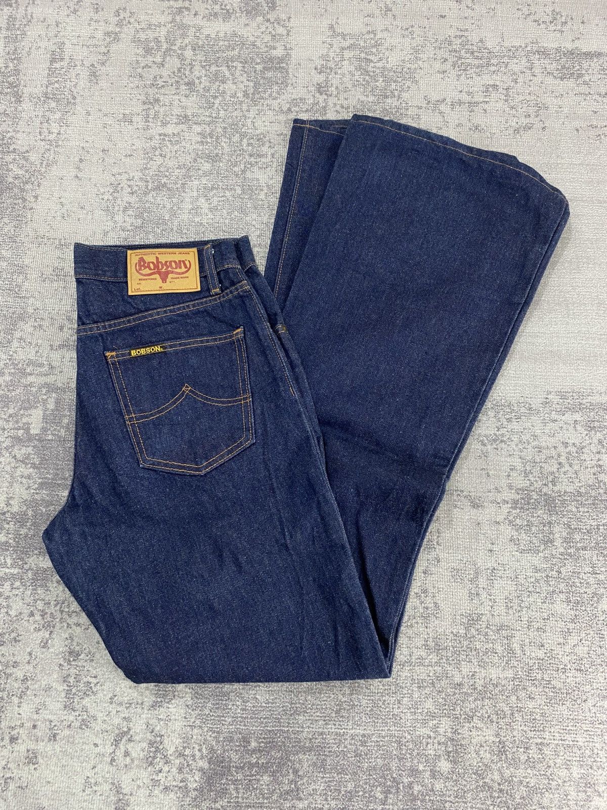 Japanese Brand Super flared bootcut bobson raw denim jeans Size US 28 / EU 44 - 8 Thumbnail
