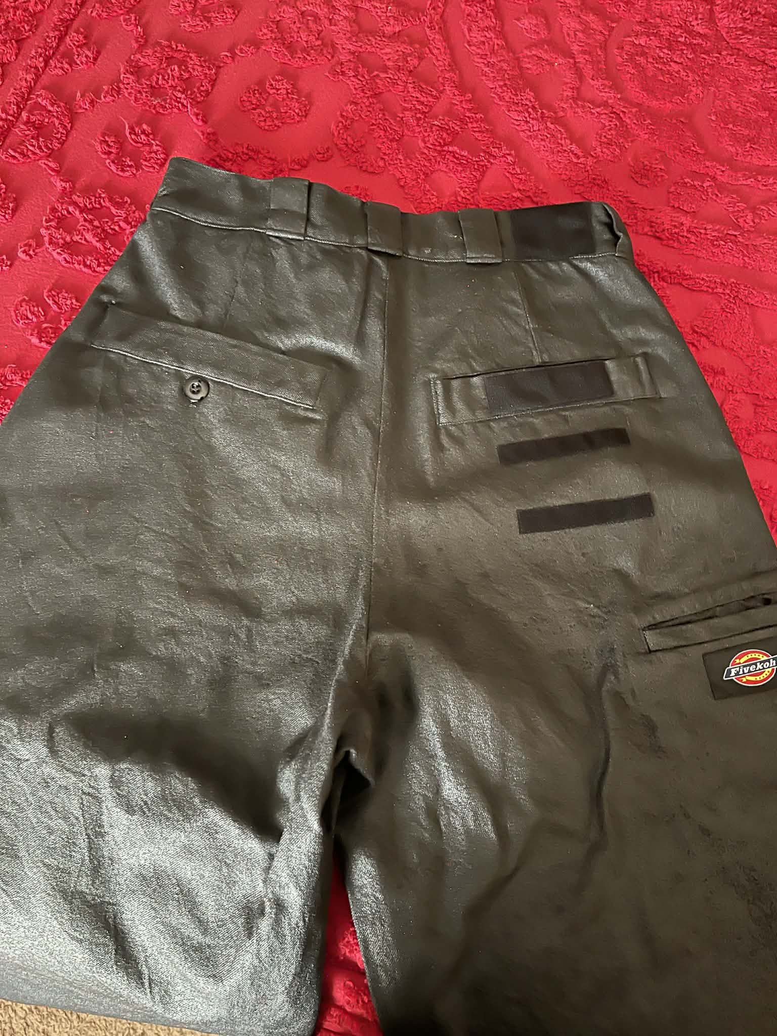 Other Black Waxed Raw Denim Jeans by Five-Koh Size US 32 / EU 48 - 6 Thumbnail