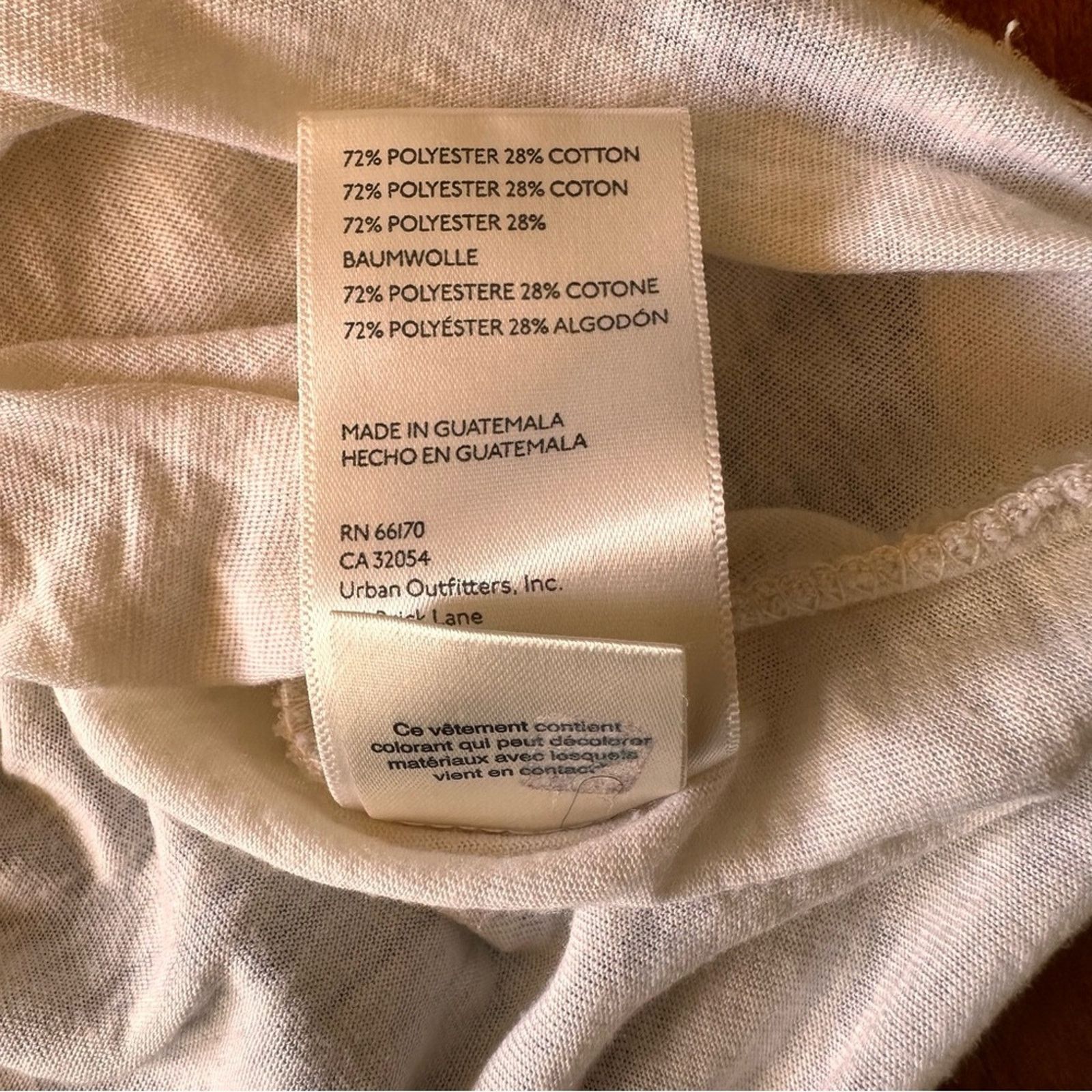 Free People We The Free Oversized Chest Pocket Tee – Cream – Size XS Size XS / US 0-2 / IT 36-38 - 5 Thumbnail