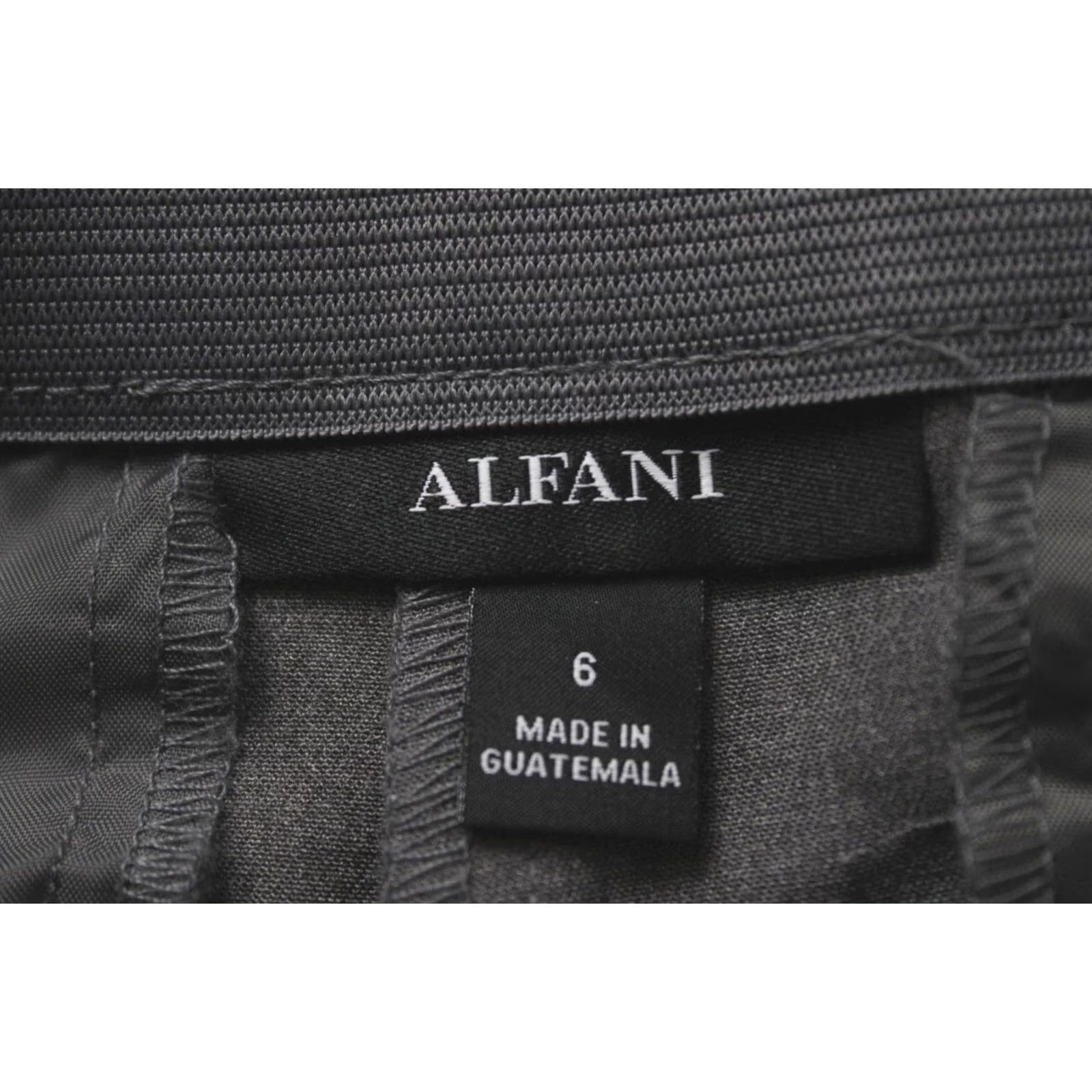 Alfani VINTAGE Alfani Women's Modern Essential Straight Leg Pants JL3 Pepper Gray Size 6 NWT Size 28" / US 6 / IT 42 - 3 Thumbnail
