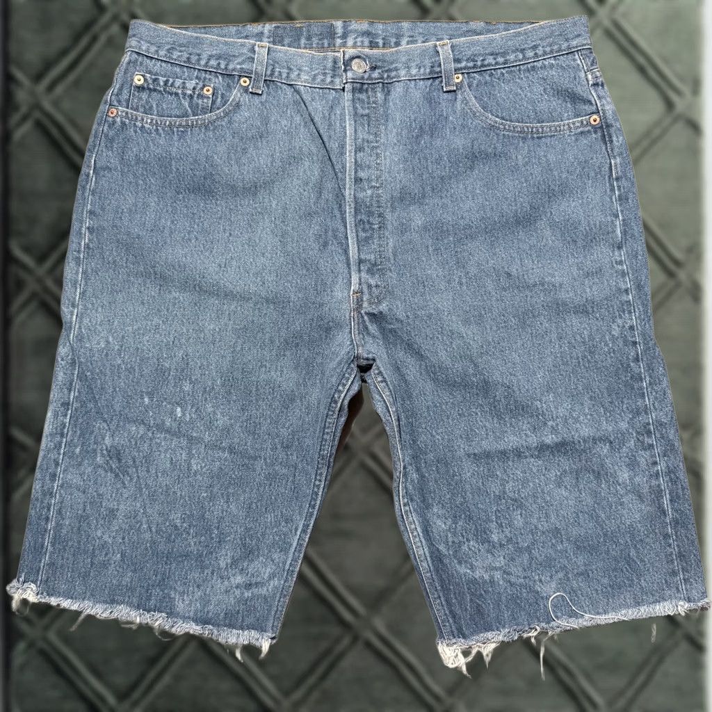 Levi's Vintage Levi's 501XX Shorts Men's W44 Blue Denim Cut-Off Pockets USA Made Size US 44 / EU 60 - 1 Thumbnail