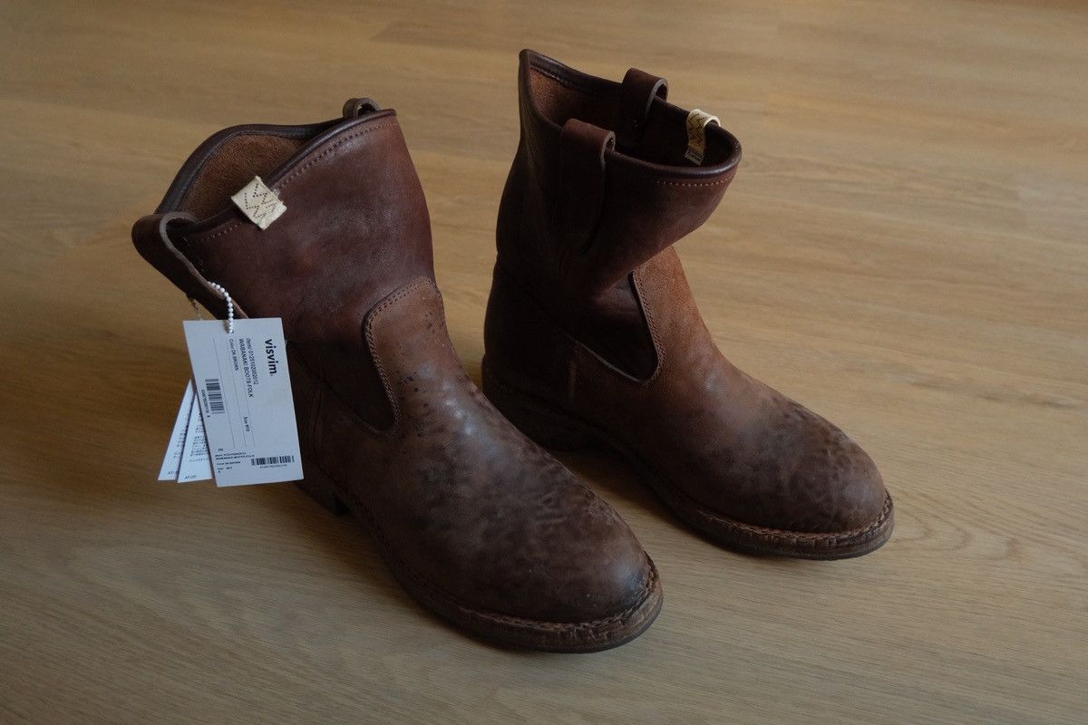 Visvim Wabanaki Blanket Folk Boots | Grailed