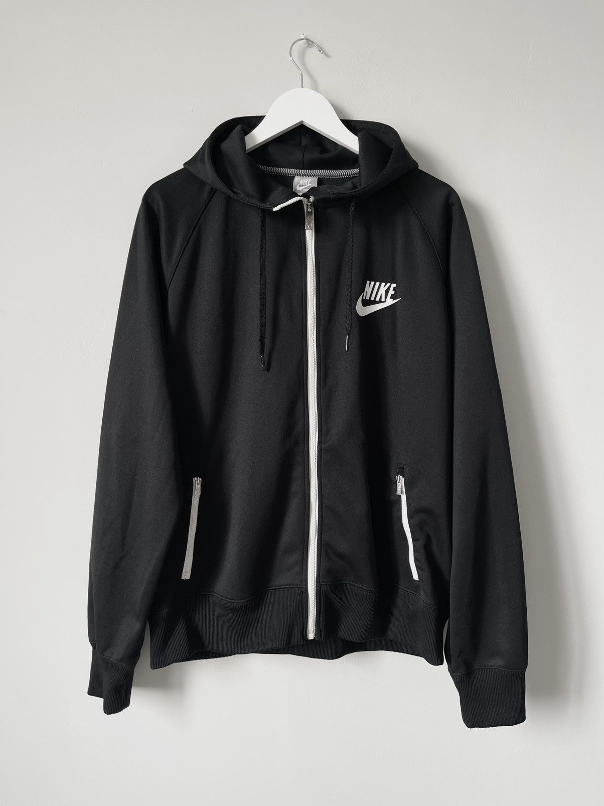 Nike Vintage 00's Nike Y2k Zip Up Hoodie Jacket Big Logo Swoosh Size US XL / EU 56 / 4 - 1 Thumbnail