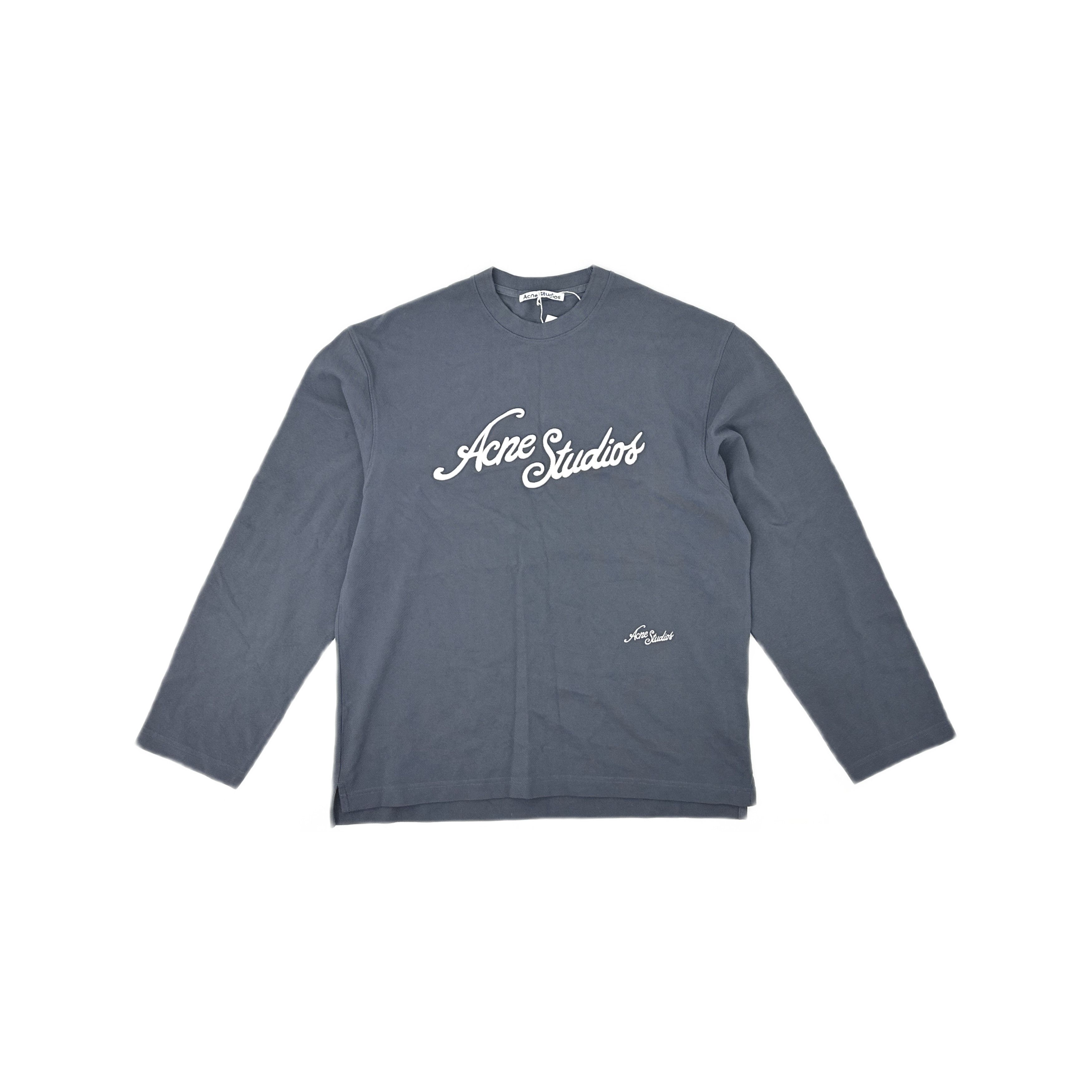 Acne Studios Acne Studios Script Logo Sweatshirt Size S Size US S / EU 44-46 / 1 - 1 Thumbnail