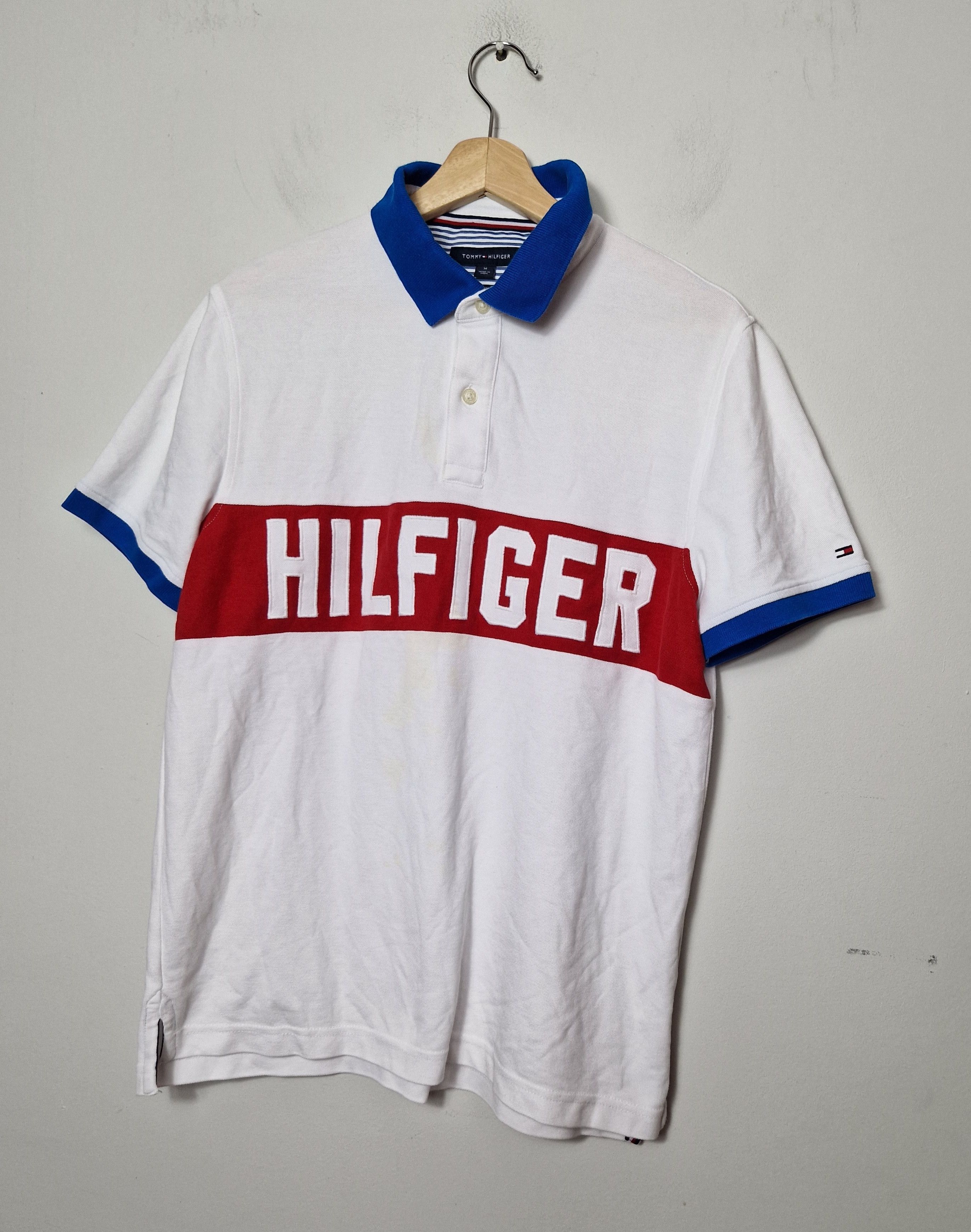 Tommy Hilfiger Tommy Hilfiger big logo polo tee Size US L / EU 52-54 / 3 - 1 Thumbnail