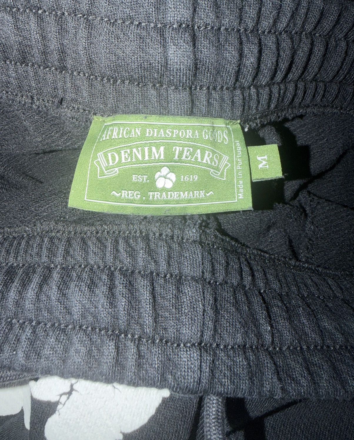 DENIM TEARS The cotton wreath Sweatpants (Black) Size US 32 / EU 48 - 3 Thumbnail