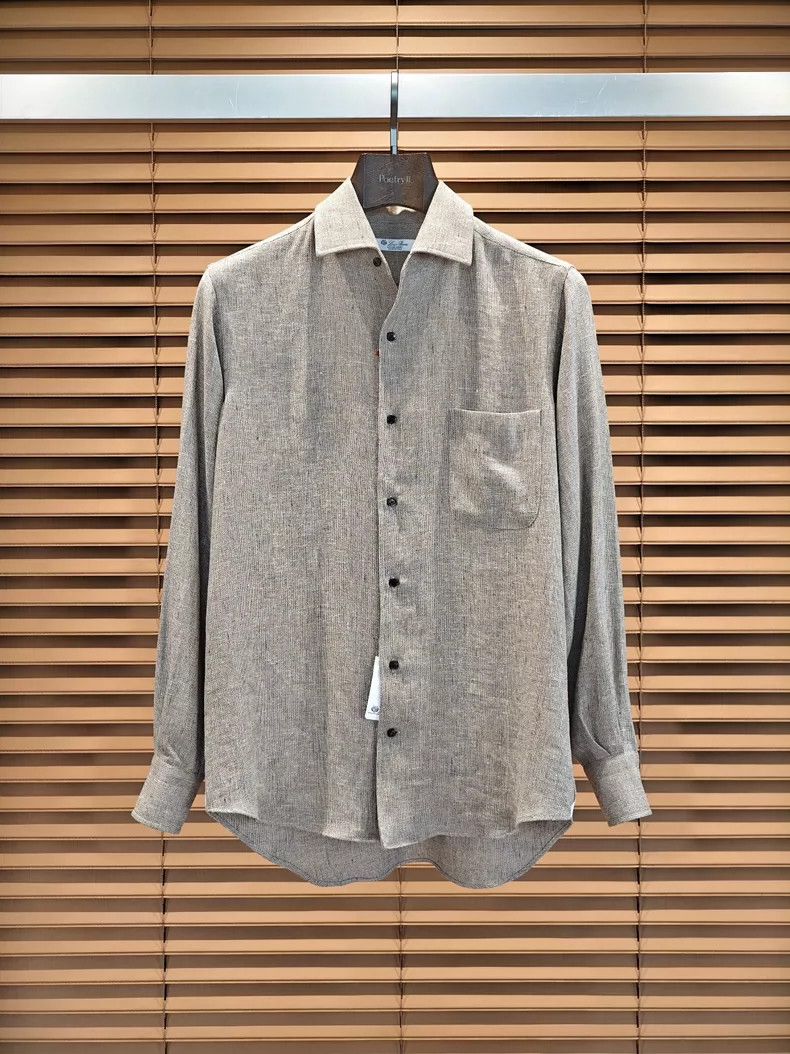 Loro Piana LORO PIANA Men's linen shirts Size US XS / EU 42 / 0 - 1 Thumbnail