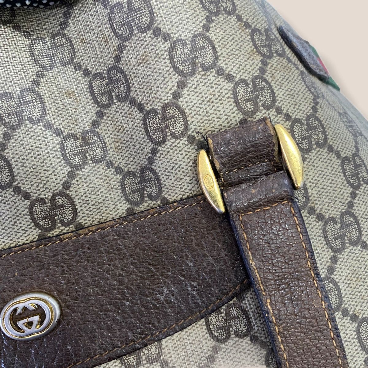 Gucci ‼️YES‼️ AUTHENTIC GUCCI WEB SHERRY LINE SHOPPING TOTE BAG Size ONE SIZE - 7 Thumbnail