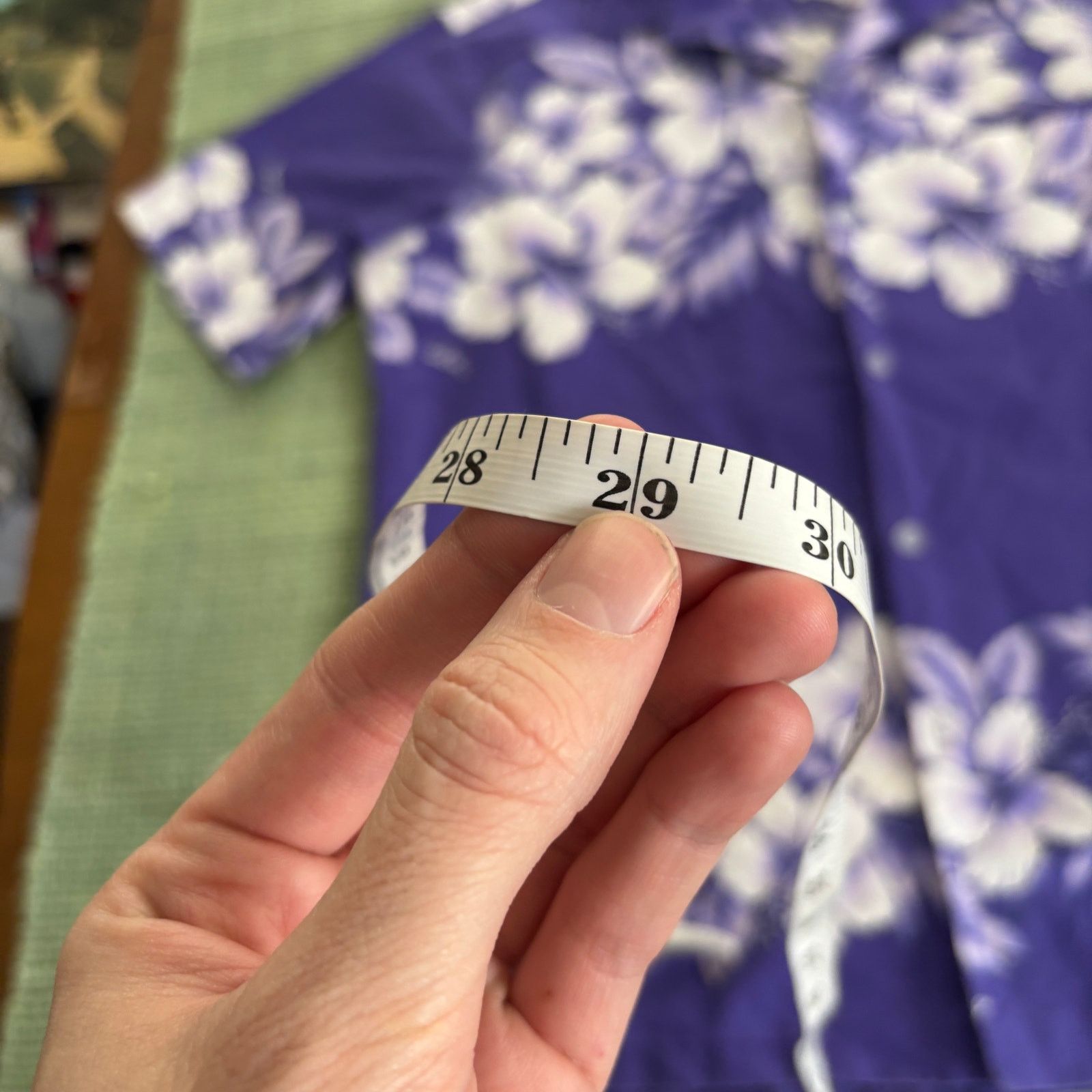 Vintage Vintage blue floral cotton aloha hawaiian shirt size XL Size US XL / EU 56 / 4 - 9 Thumbnail