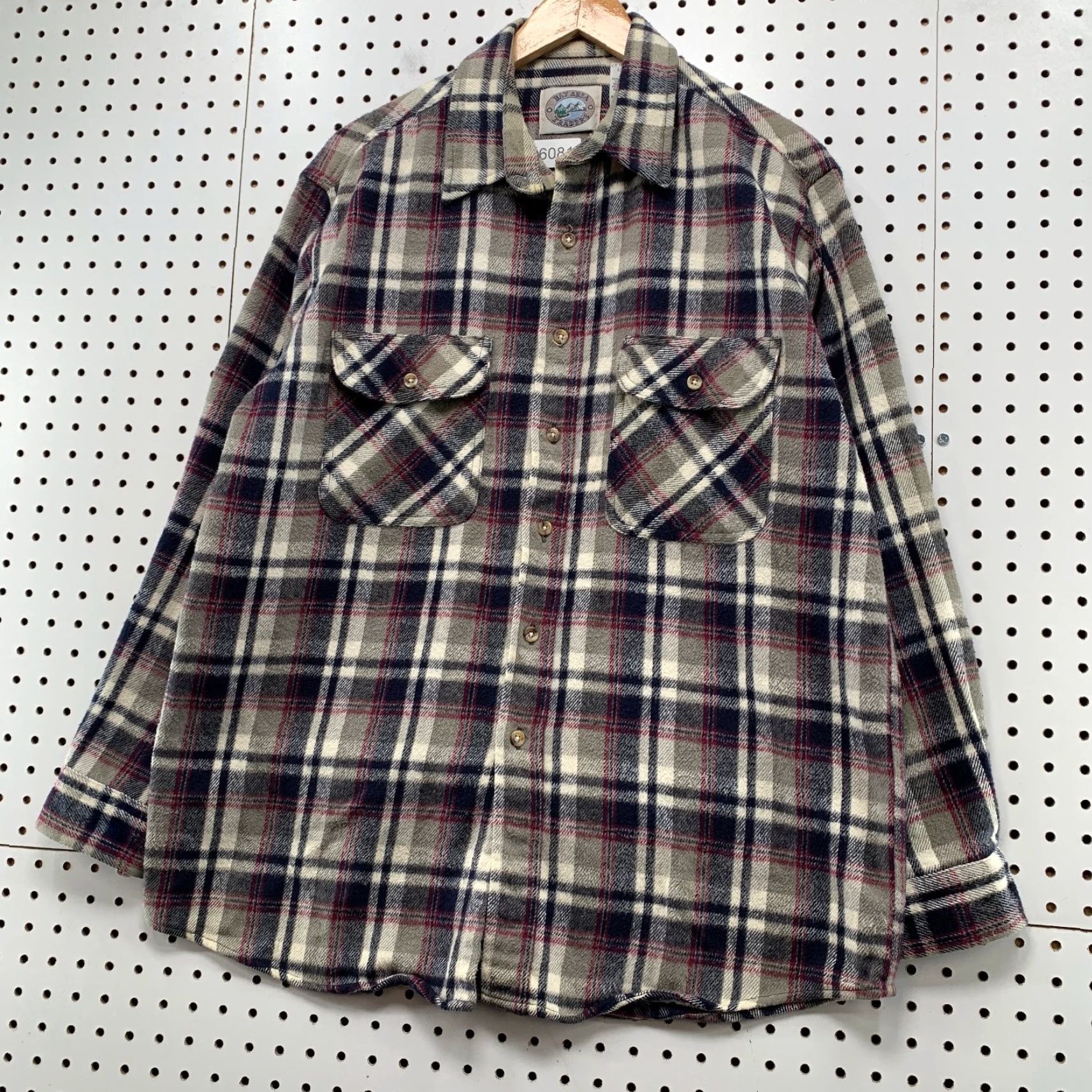 Vintage VINTAGE Trader Bay Shirt Mens L Brown Plaid Heavyweight Flannel Button-Down Shirt Size US L / EU 52-54 / 3 - 3 Thumbnail