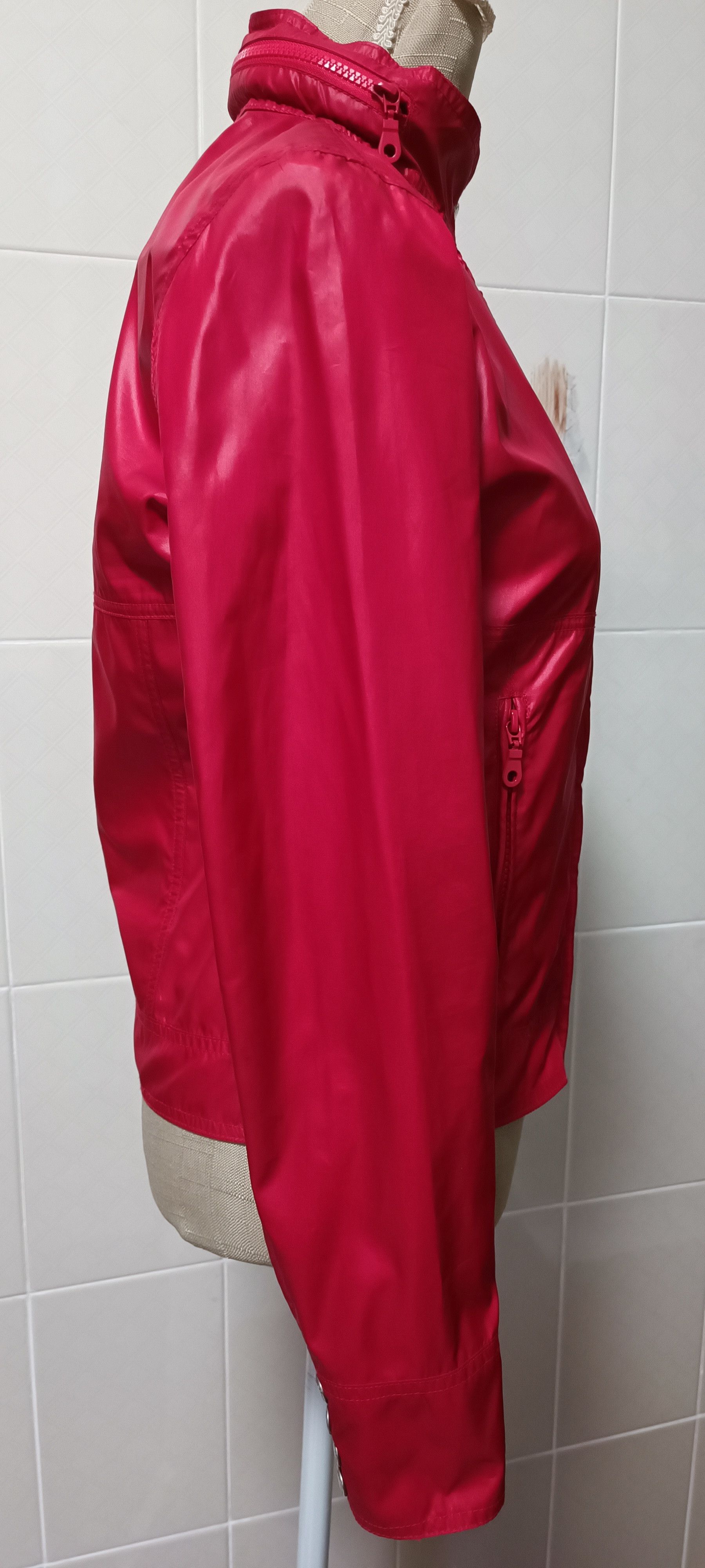 Jean Paul Gaultier Early 2000's - Biker red nylon jacket Size S / US 4 / IT 40 - 14 Thumbnail