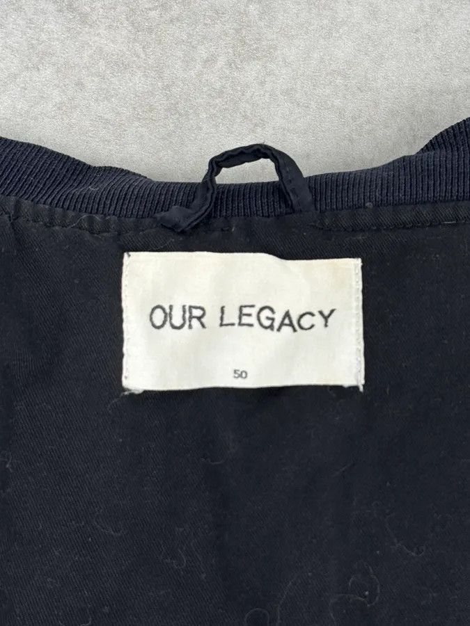 Our Legacy Our Legacy Midnight Shine Navy Nylon Bomber Jacket Size US M / EU 48-50 / 2 - 10 Thumbnail
