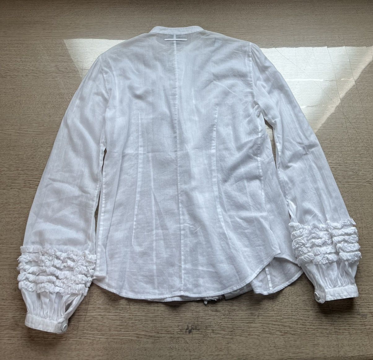 Jean Paul Gaultier 36 jean paul gaultier frill puff sleeve madarine blouse Size XS / US 0-2 / IT 36-38 - 5 Thumbnail